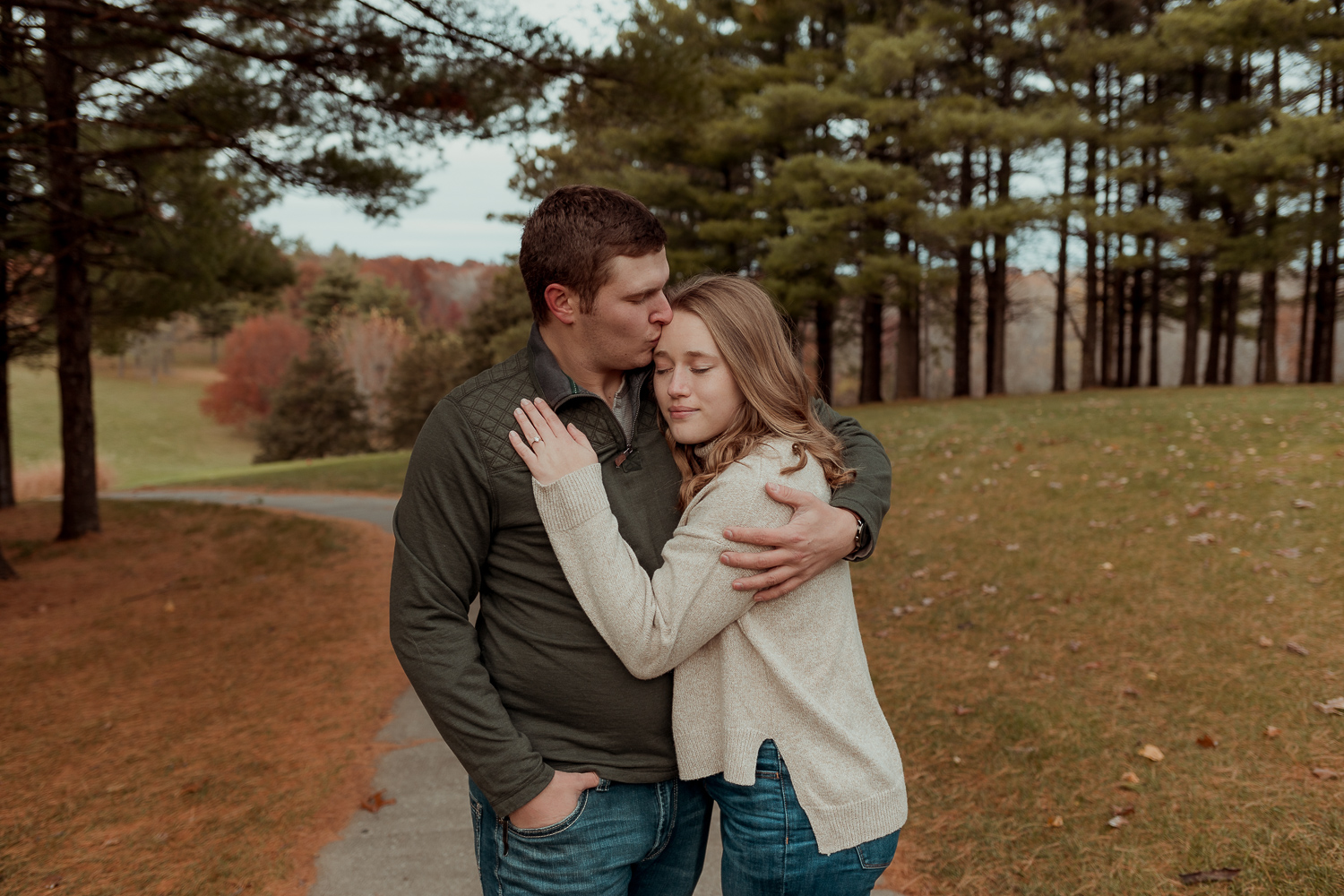 Kalona Golf Course Engagement Pictures, Kalona, Iowa