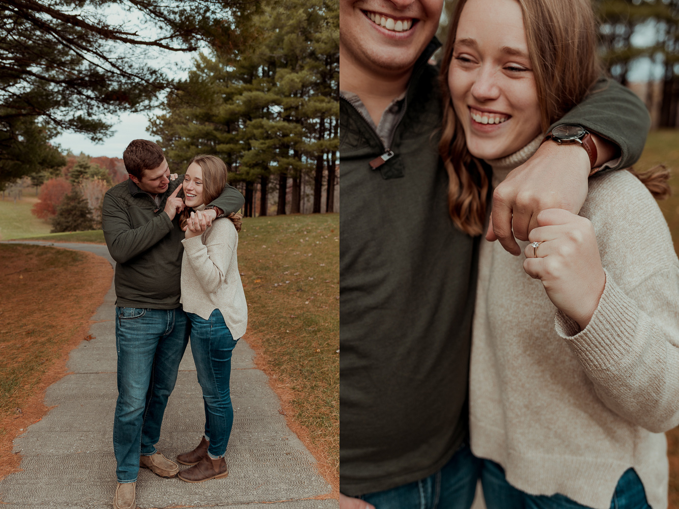 Kalona Golf Course Engagement Pictures, Kalona, Iowa