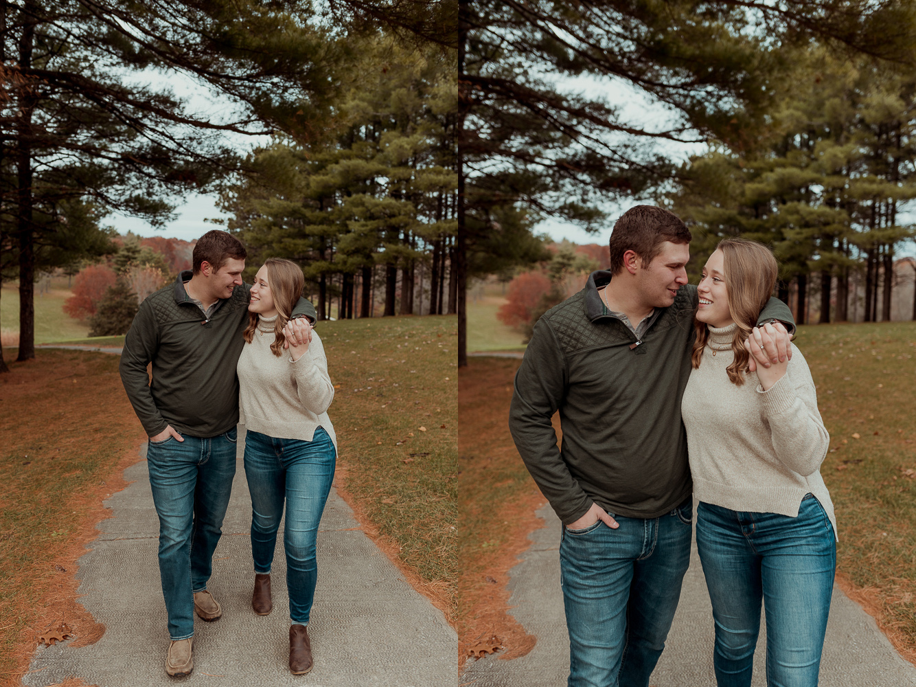 Kalona Golf Course Engagement Pictures, Kalona, Iowa