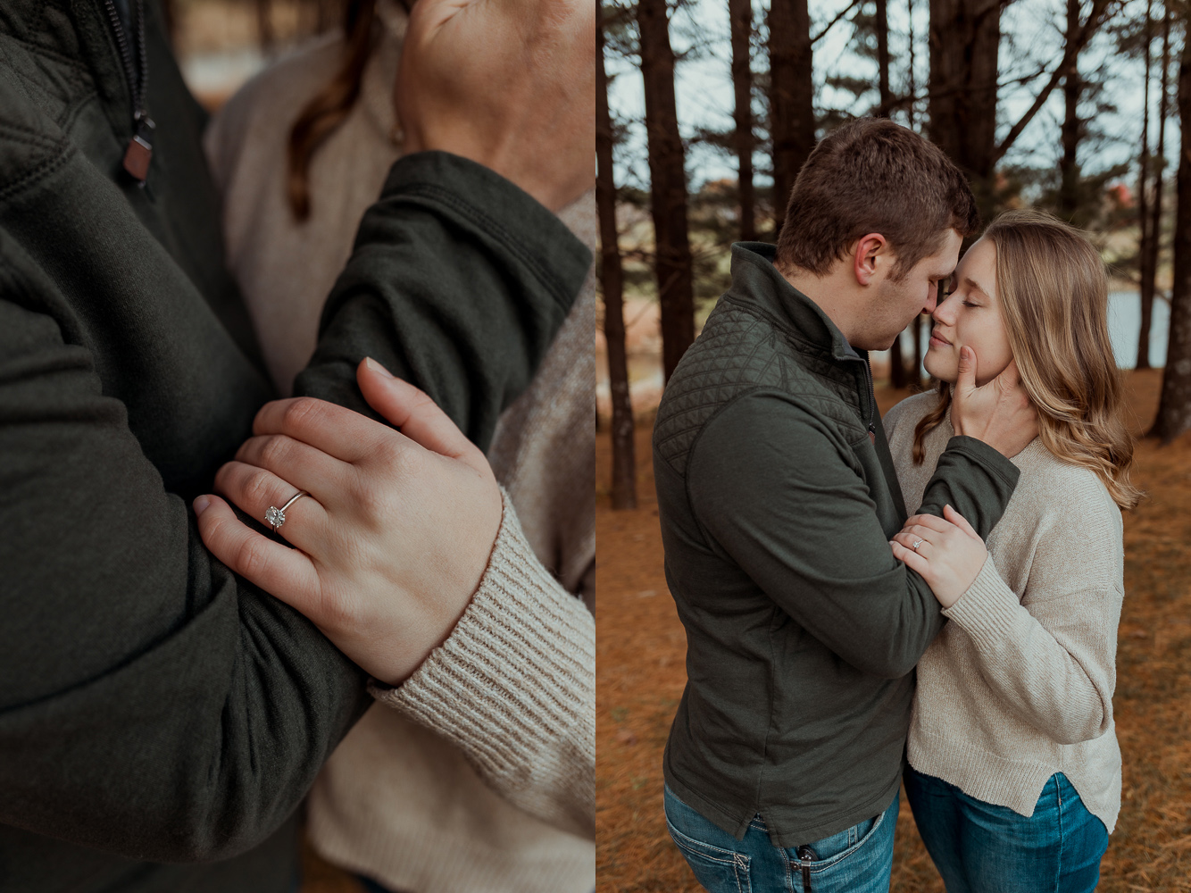 Kalona Golf Course Engagement Pictures, Kalona, Iowa