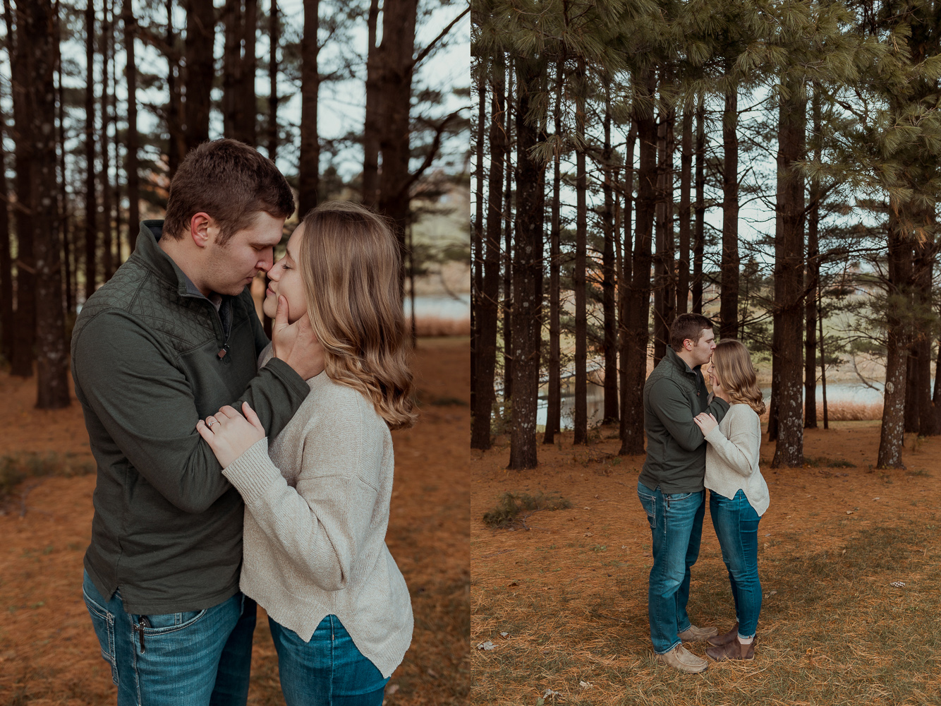 Kalona Golf Course Engagement Pictures, Kalona, Iowa