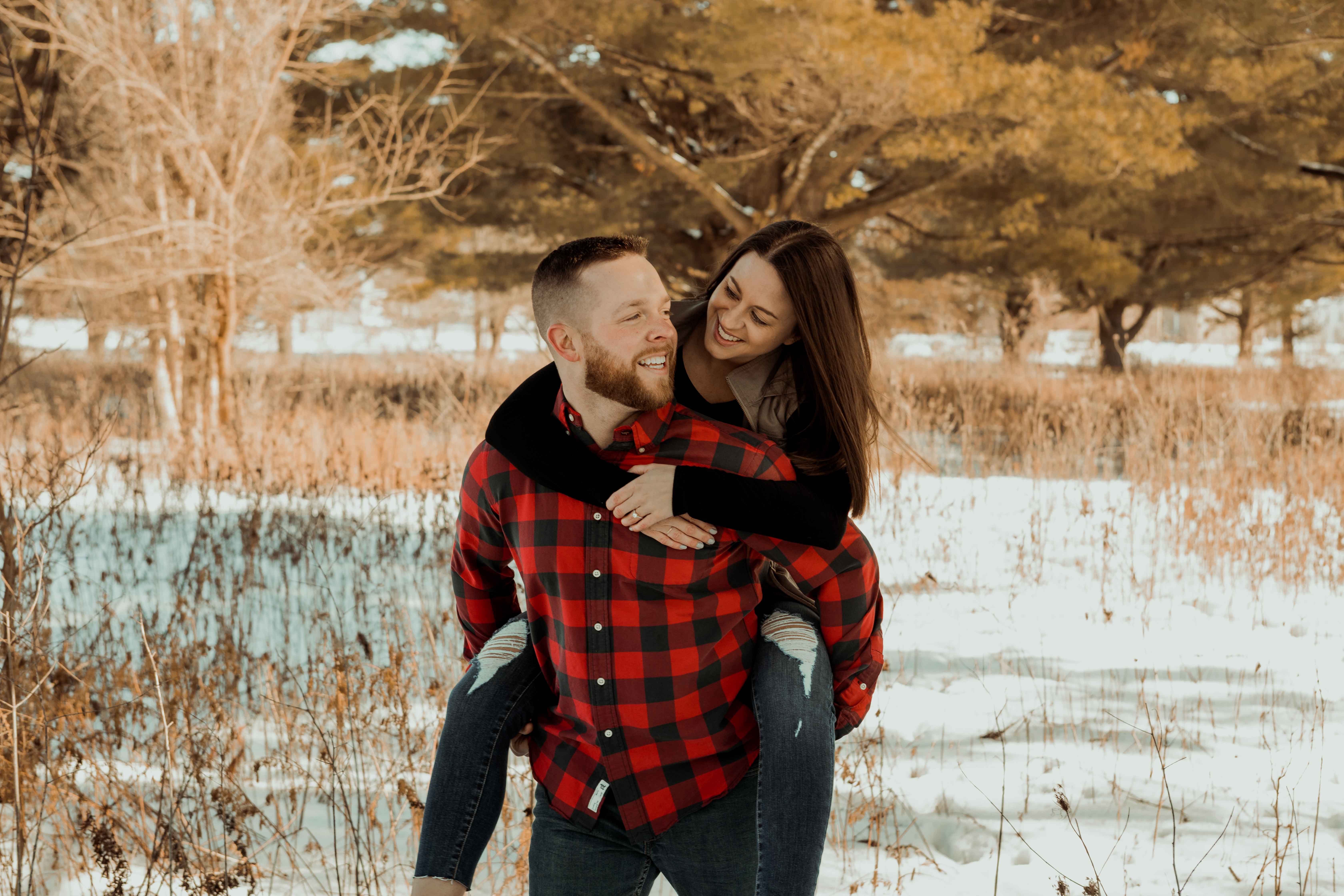 Pedestrain Bridge Waterloo Engagement Photos