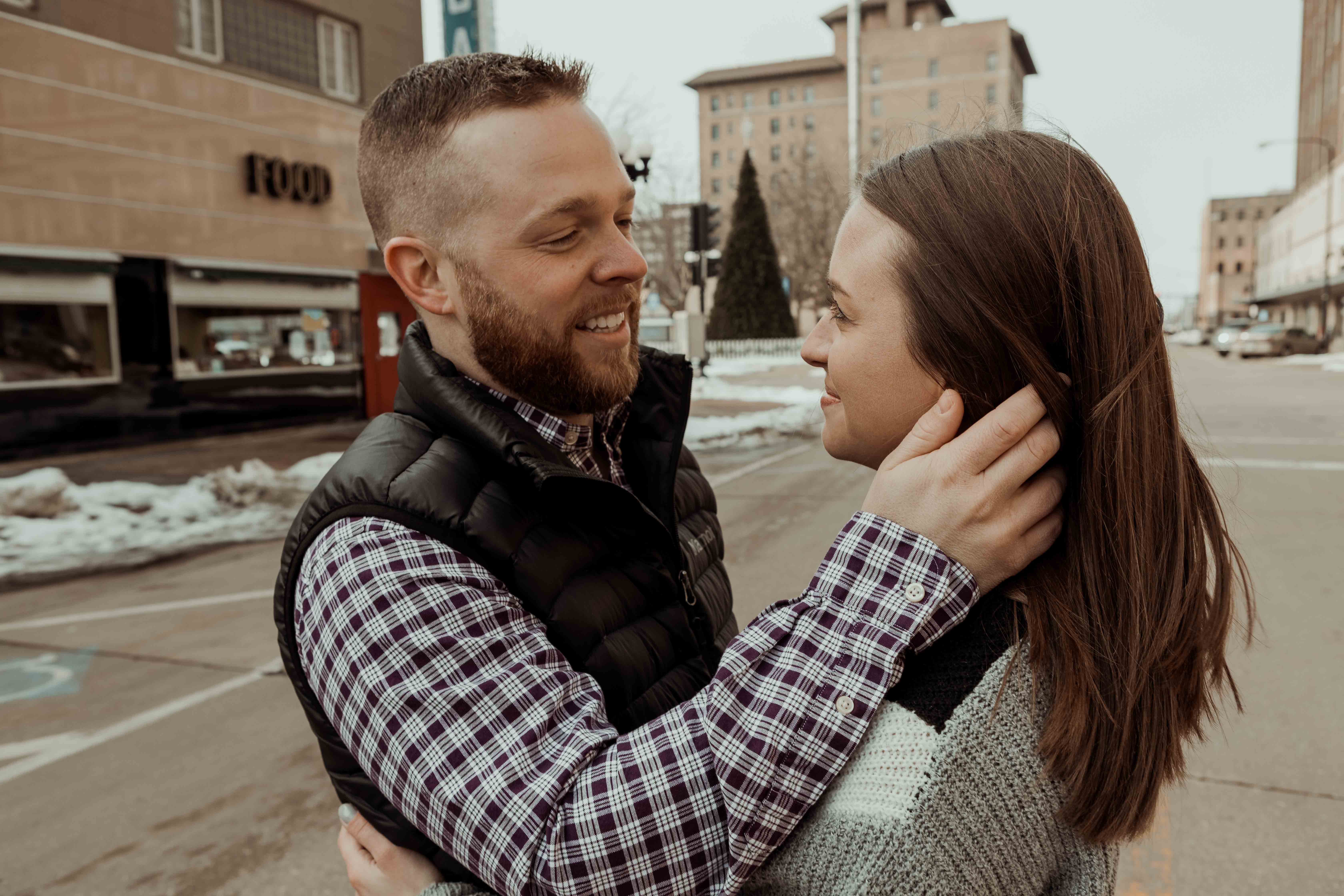 Pedestrain Bridge Waterloo Engagement Photos