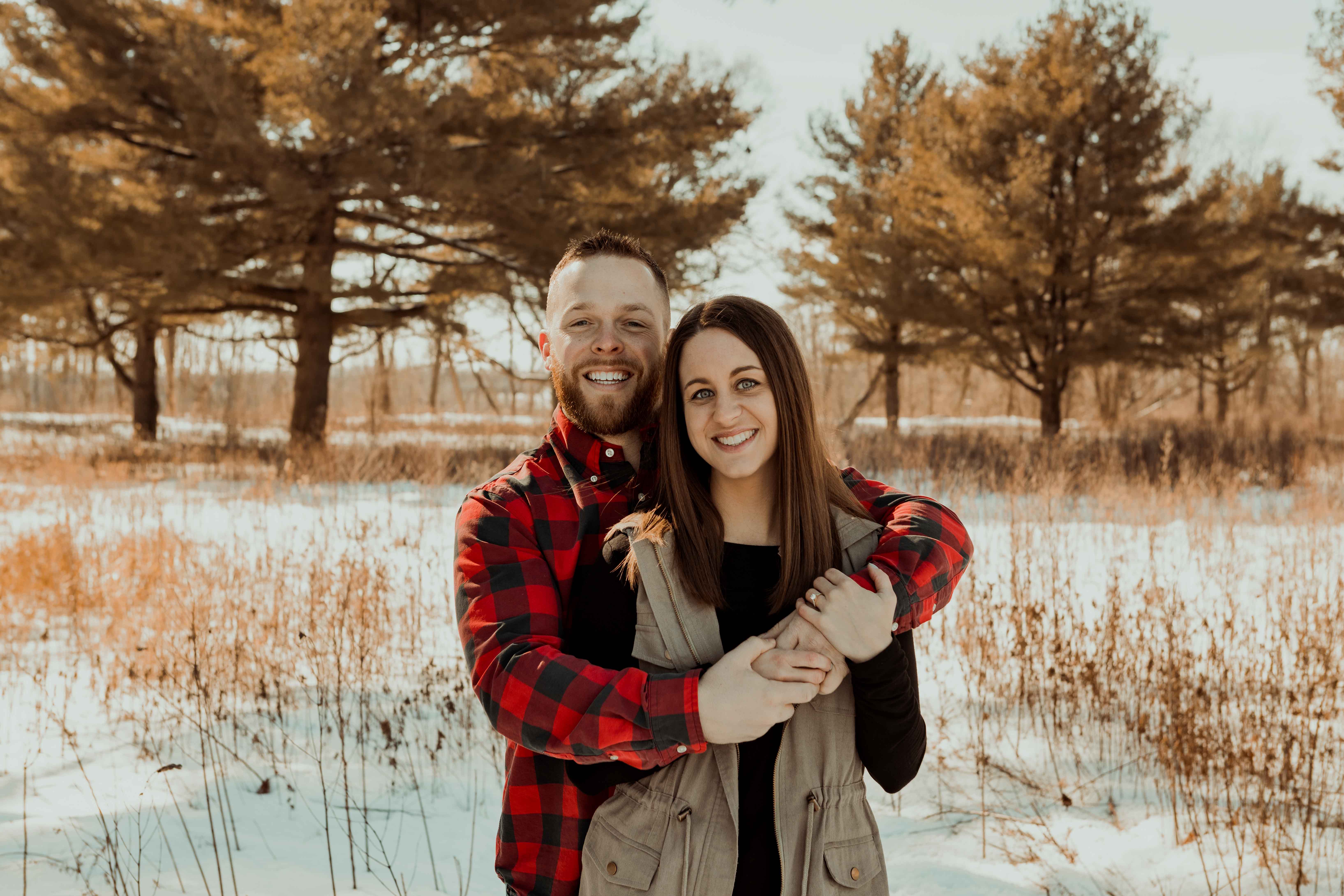 Pedestrain Bridge Waterloo Engagement Photos