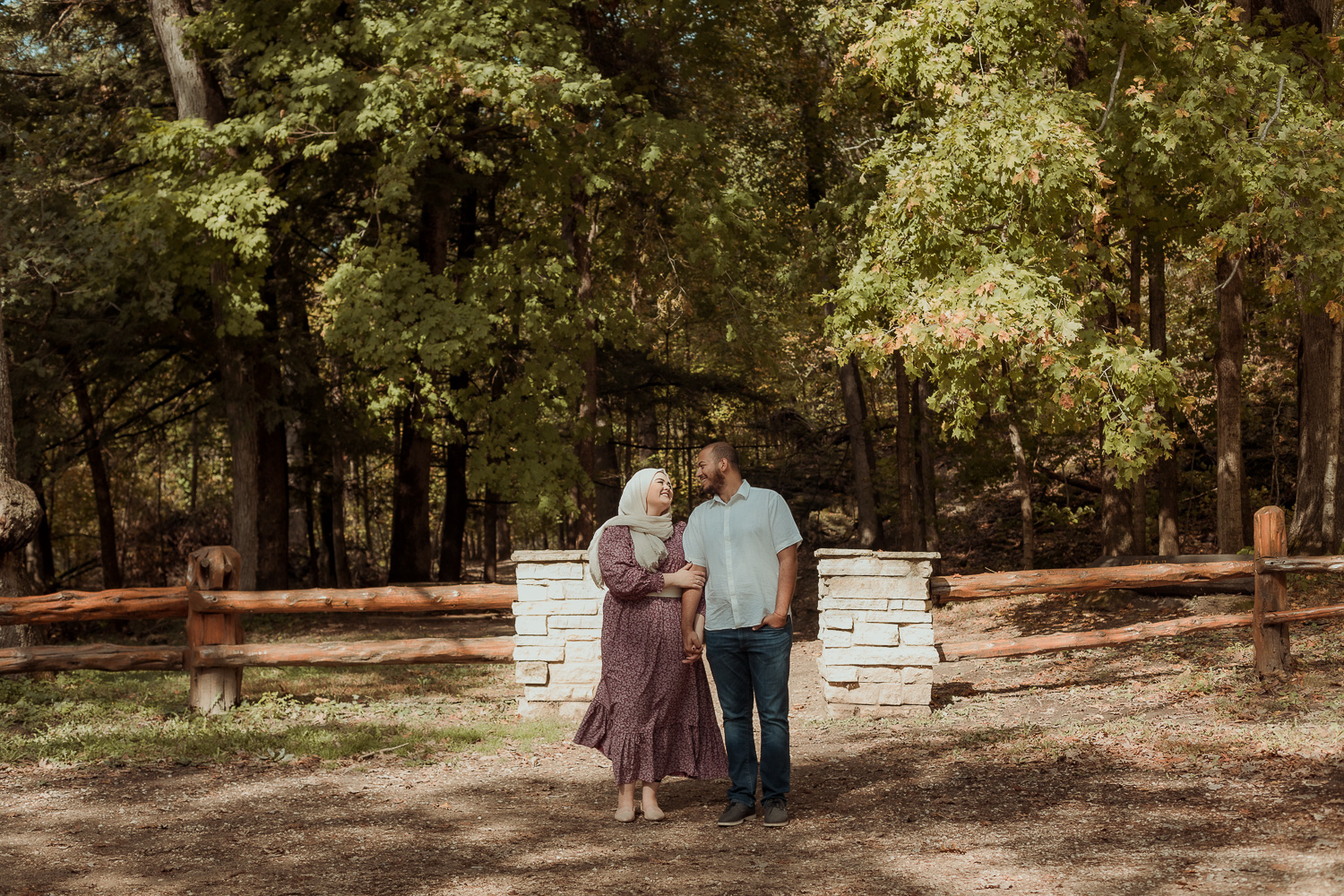 Palisades Kepler State Park Engagement Pictures, Mt Vernon, Iowa