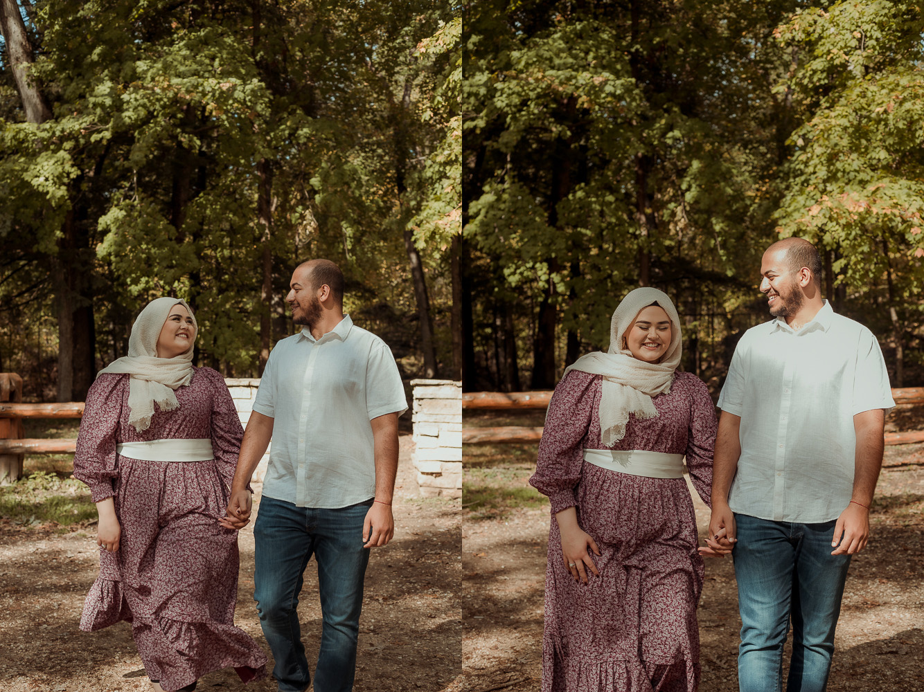 Palisades Kepler State Park Engagement Pictures, Mt Vernon, Iowa