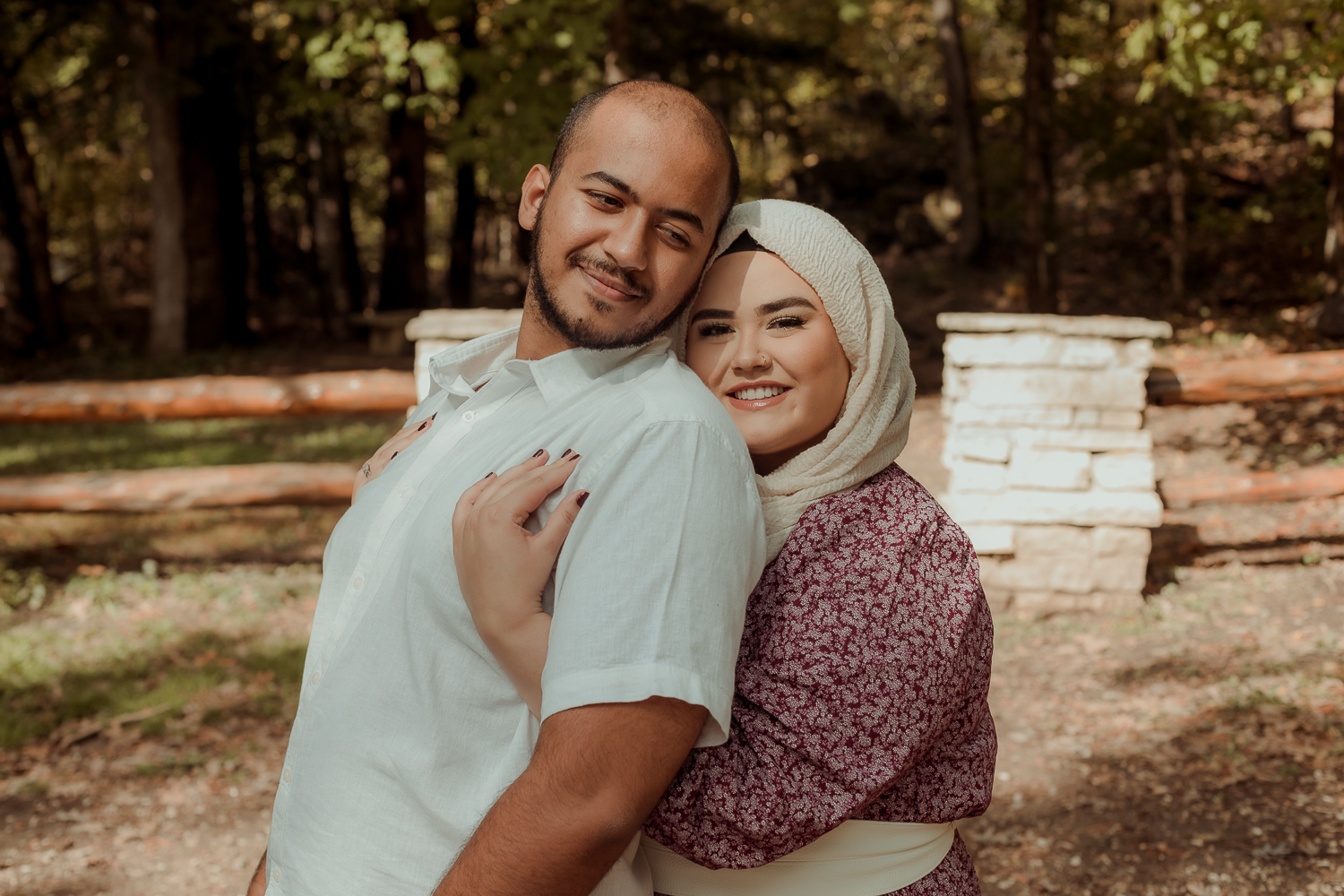 Palisades Kepler State Park Engagement Pictures, Mt Vernon, Iowa