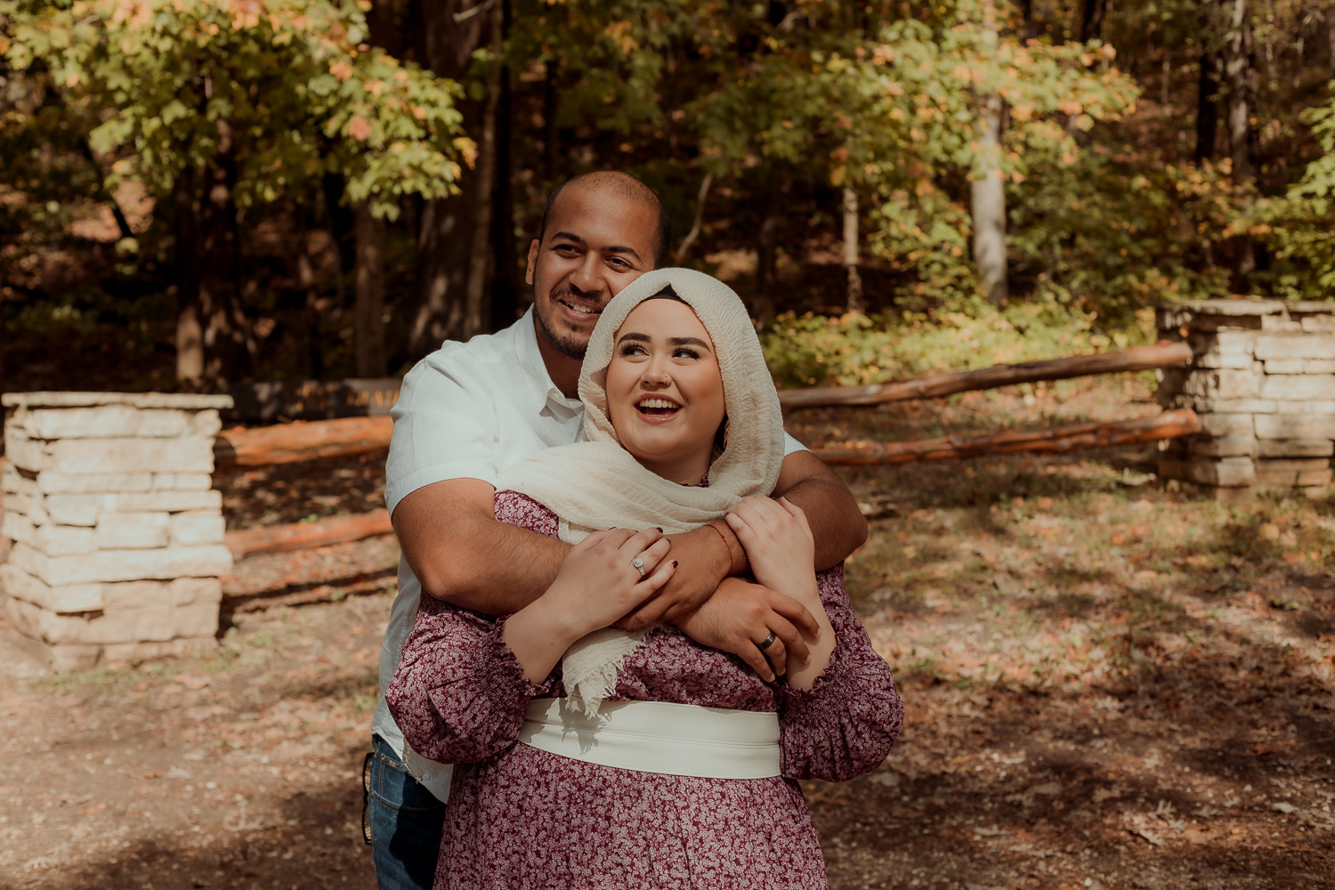 Palisades Kepler State Park Engagement Pictures, Mt Vernon, Iowa