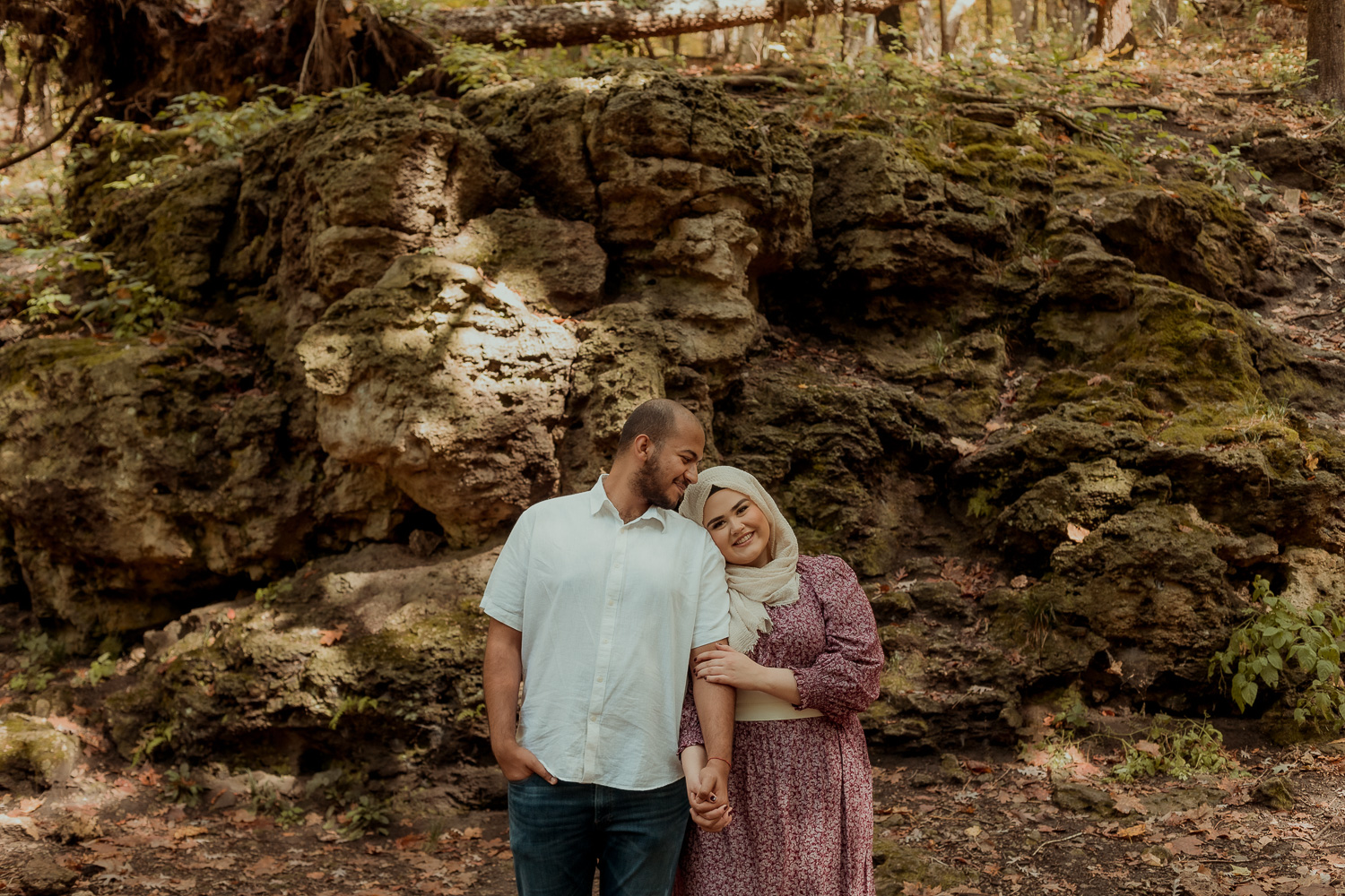 Palisades Kepler State Park Engagement Pictures, Mt Vernon, Iowa