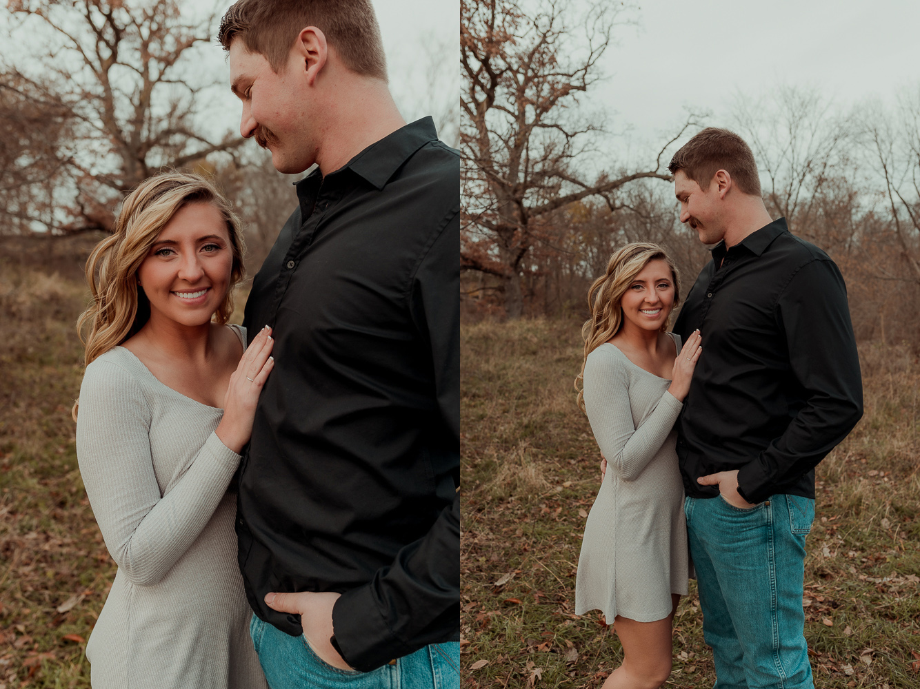 Family Farm, Center Junction Engagmenet Pictures, Iowa