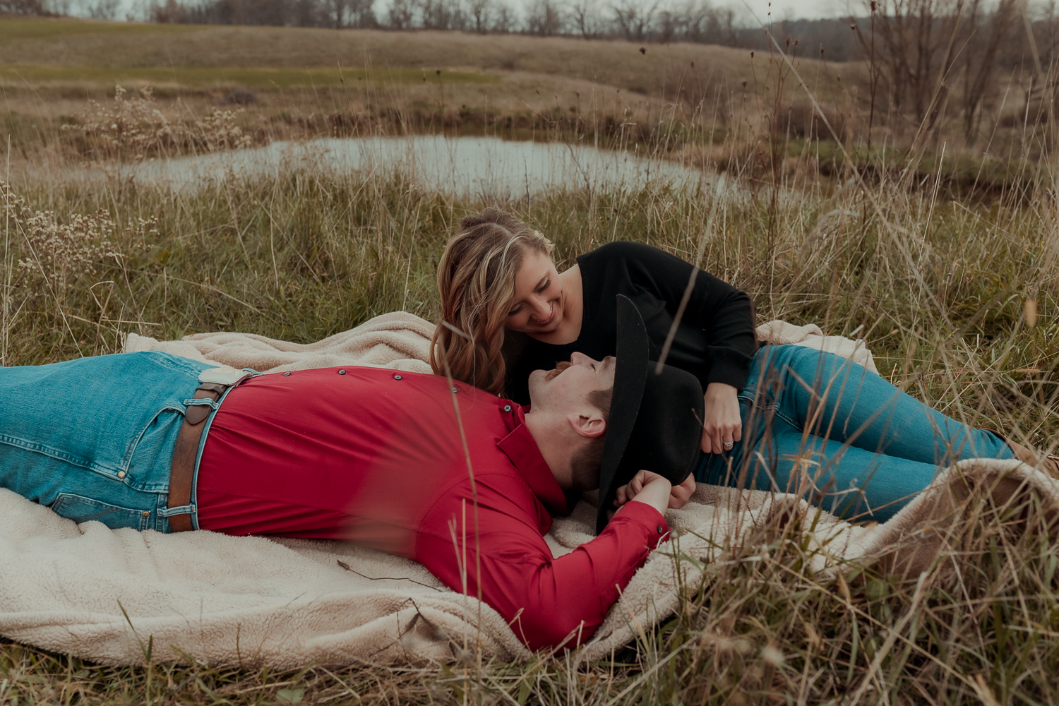 Family Farm, Center Junction Engagmenet Pictures, Iowa
