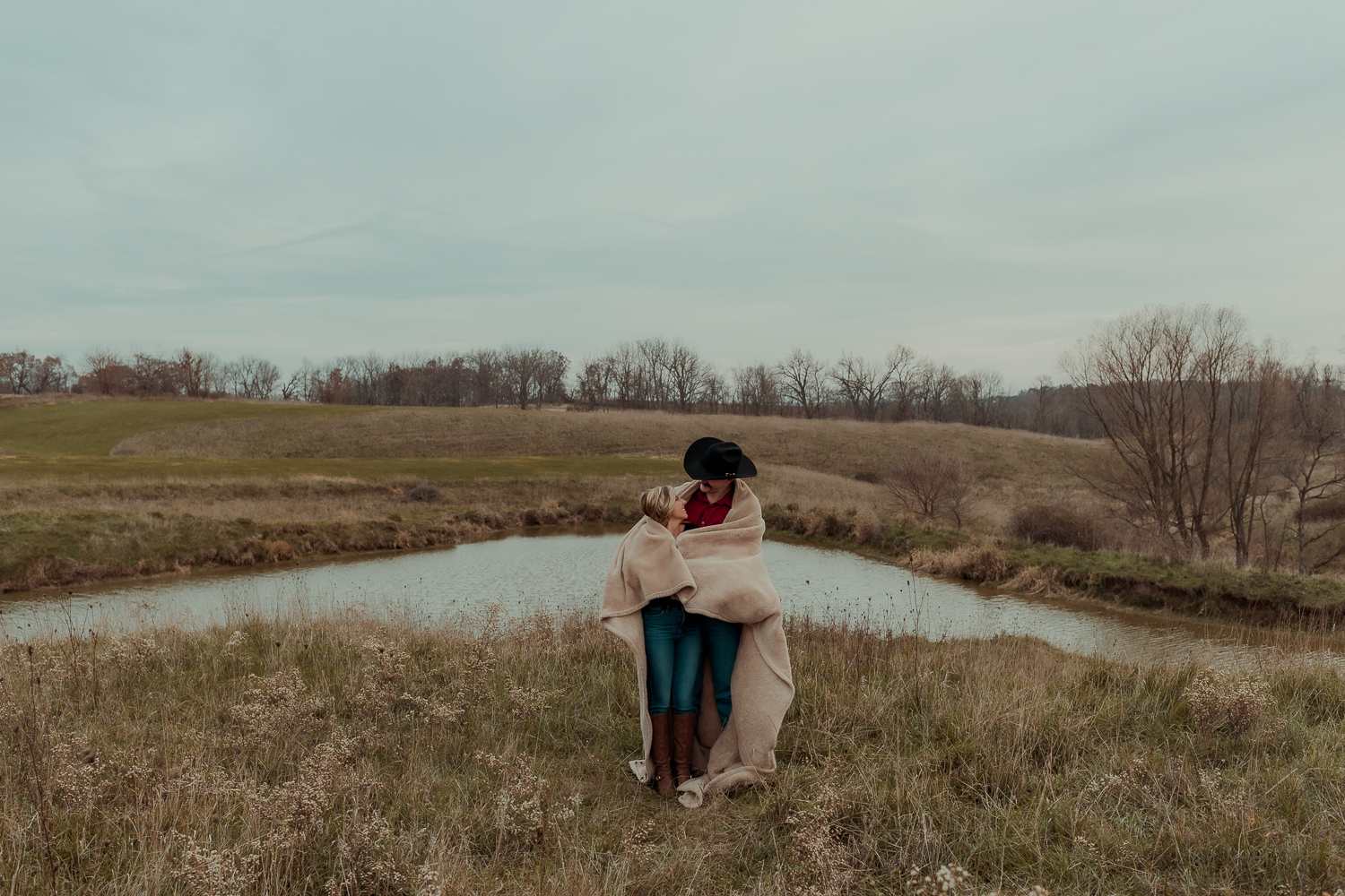 Family Farm, Center Junction Engagmenet Pictures, Iowa