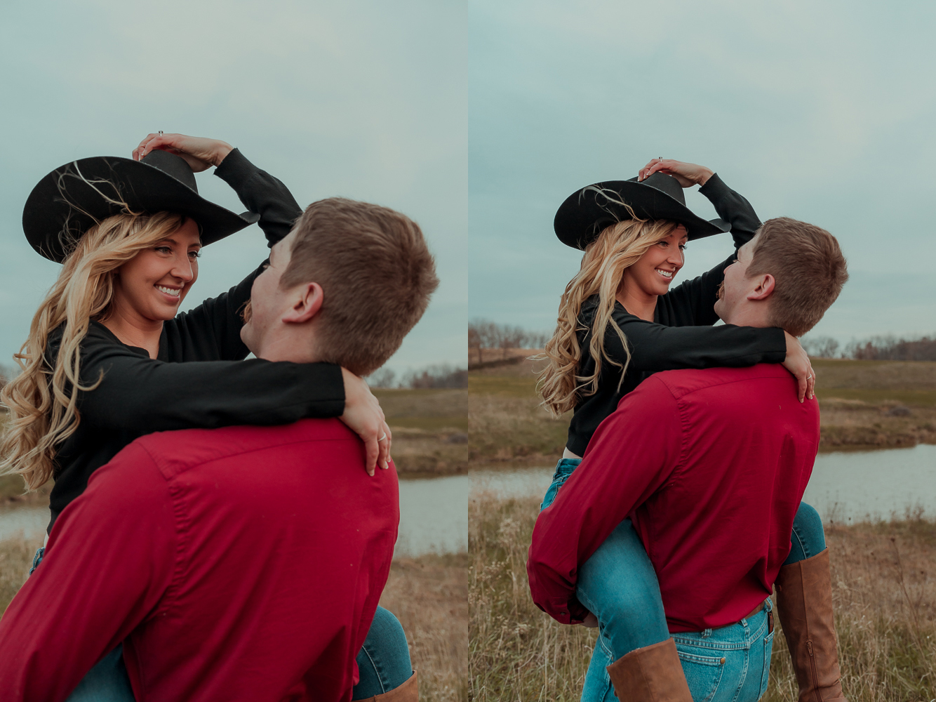 Family Farm, Center Junction Engagmenet Pictures, Iowa