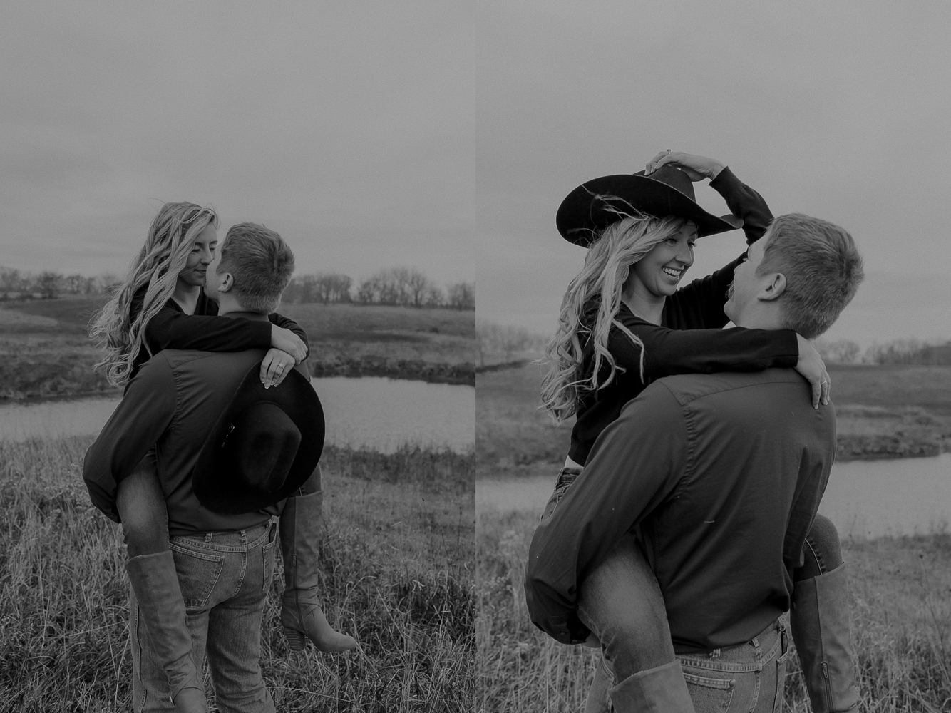 Family Farm, Center Junction Engagmenet Pictures, Iowa