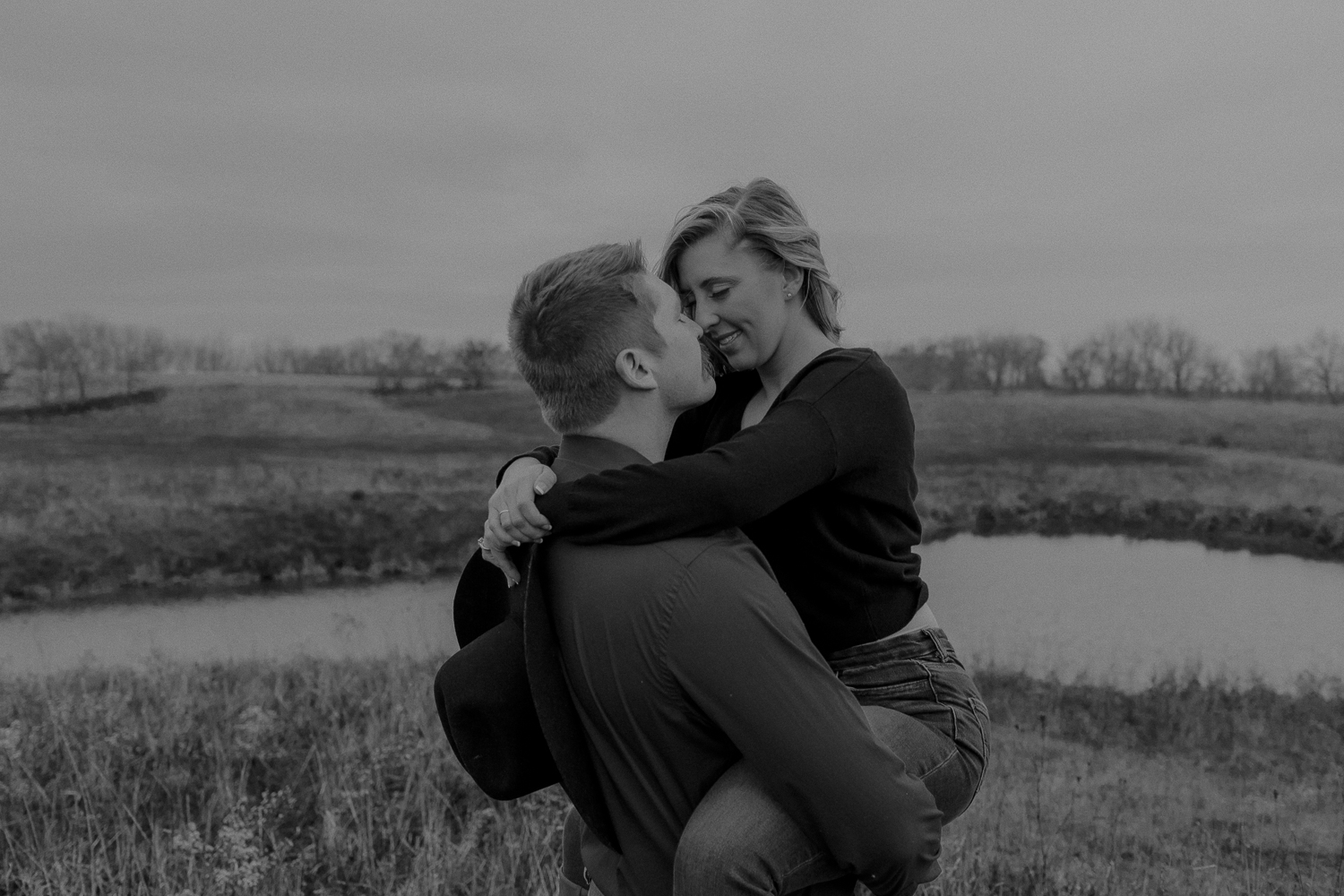 Family Farm, Center Junction Engagmenet Pictures, Iowa