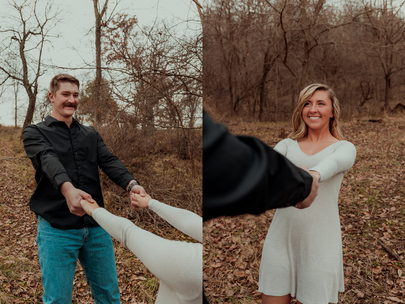 Family Farm, Center Junction Engagmenet Pictures, Iowa