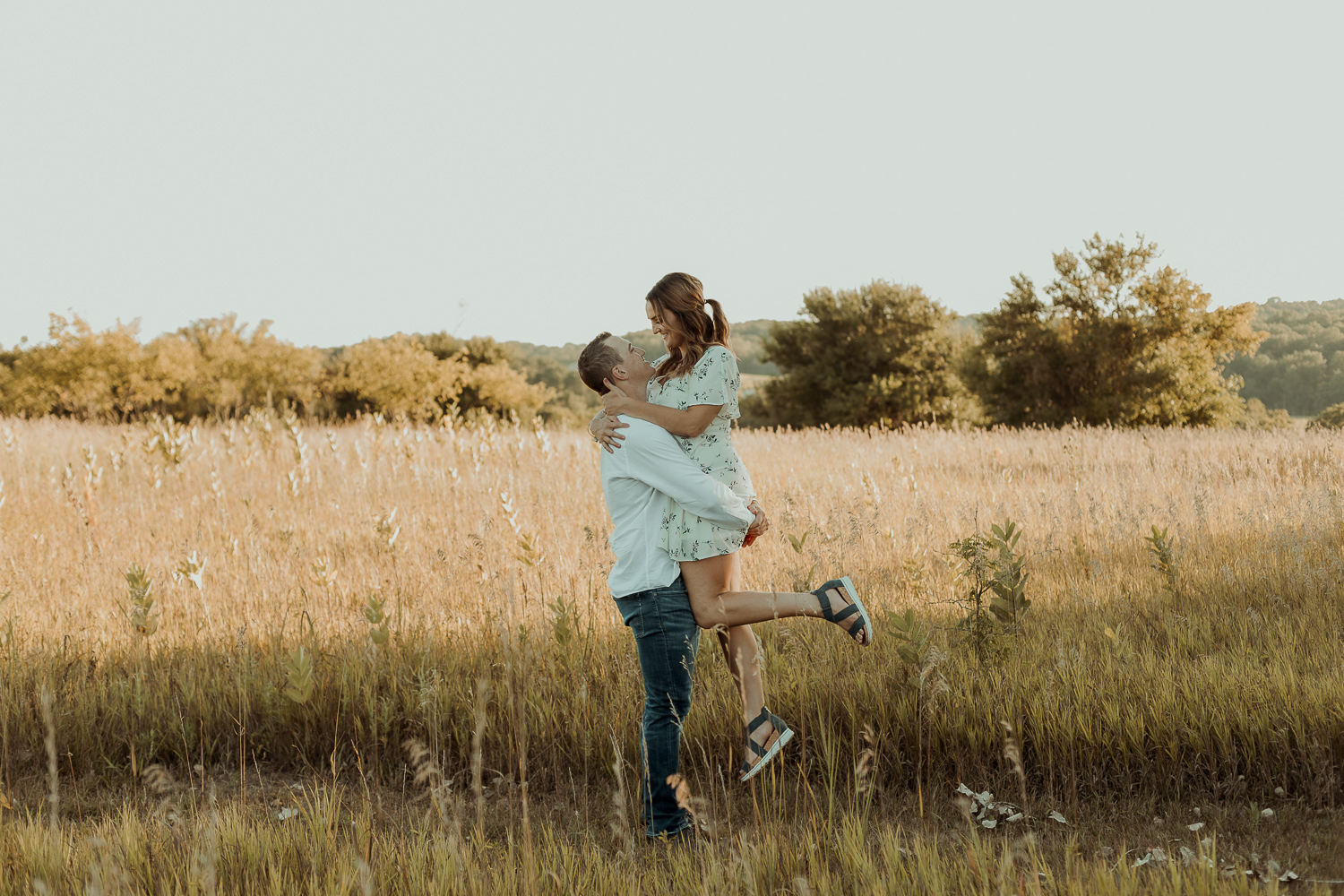 Family Farm Engagement Photos, Onslow Iowa
