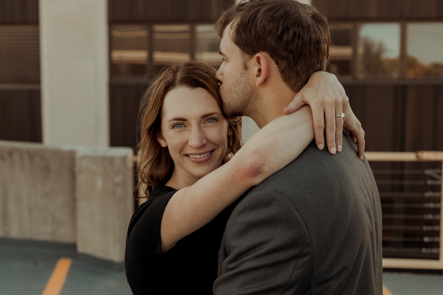 Downtown Cedar Rapids Engagement Photos, Cedar Rapids Iowa