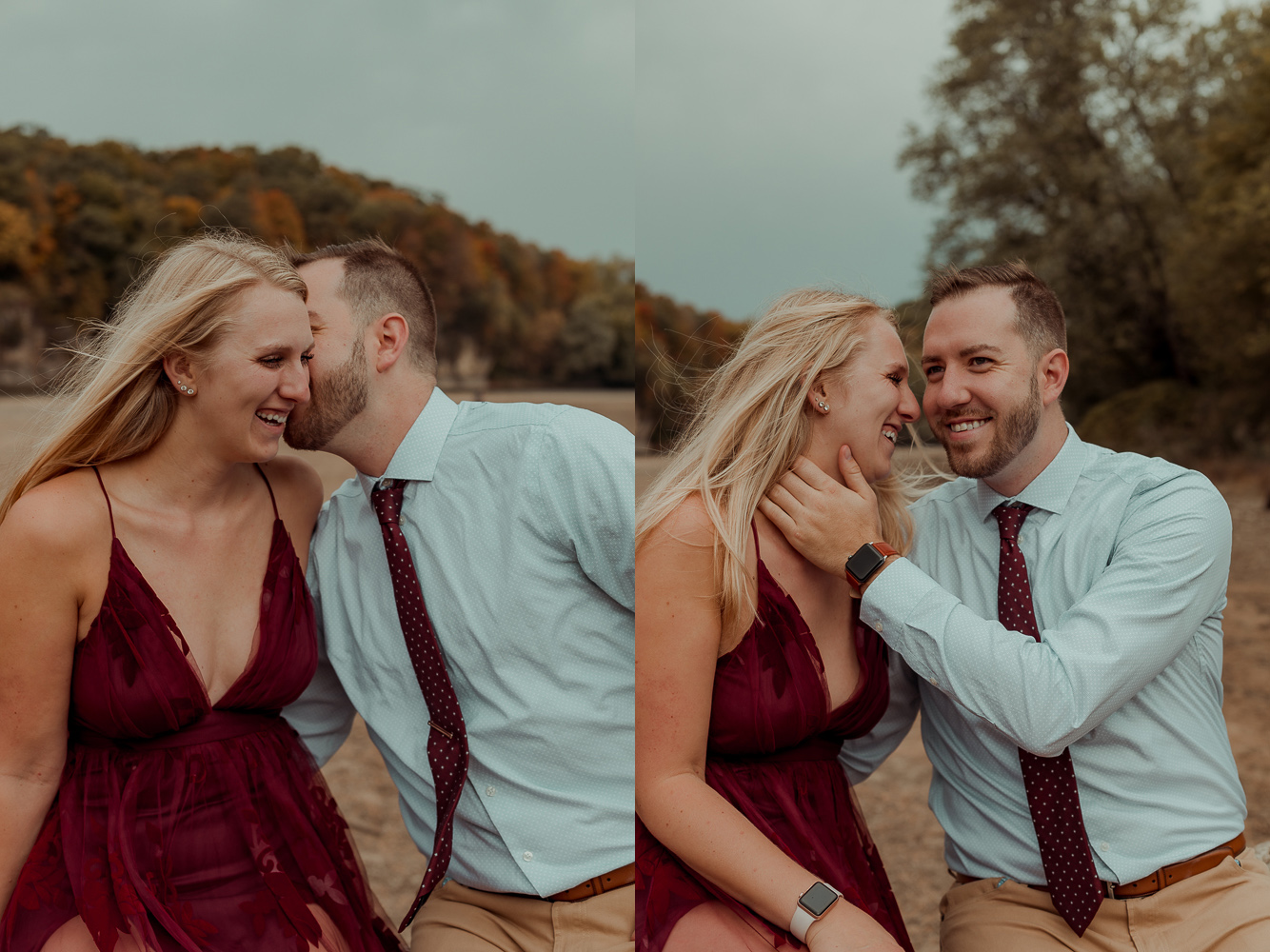 Palisades Kepler State Park Engagment Pictures, Mt Vernon, Iowa