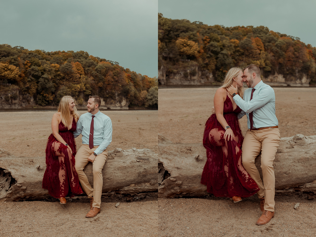 Palisades Kepler State Park Engagment Pictures, Mt Vernon, Iowa