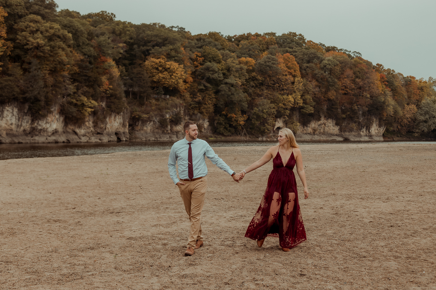 Palisades Kepler State Park Engagment Pictures, Mt Vernon, Iowa