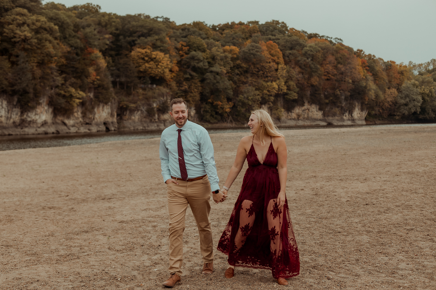 Palisades Kepler State Park Engagment Pictures, Mt Vernon, Iowa