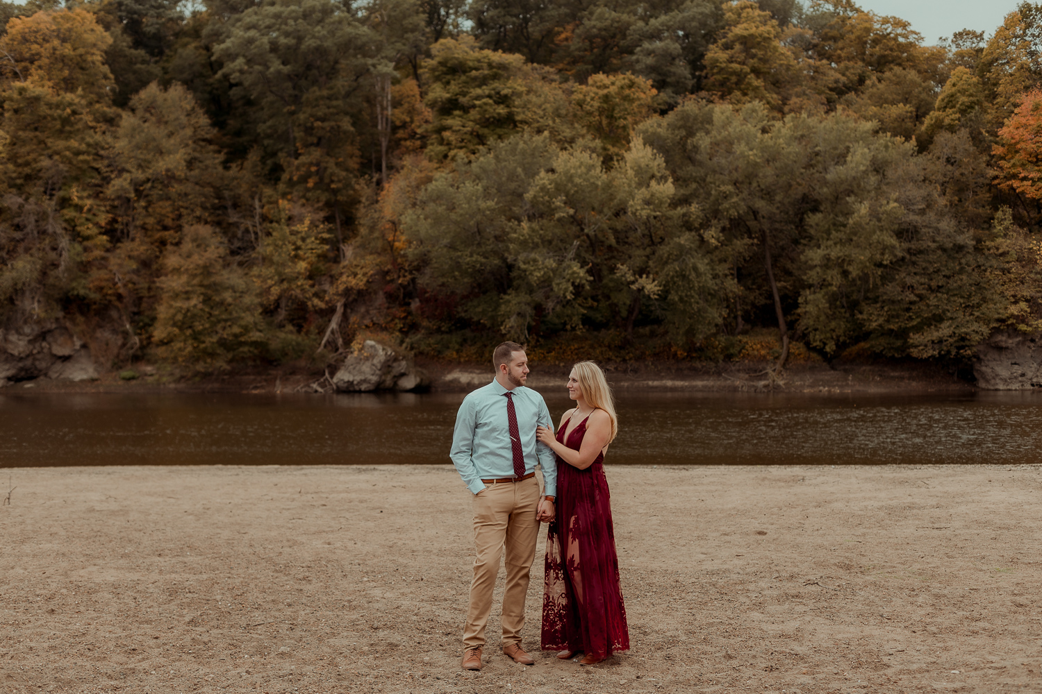 Palisades Kepler State Park Engagment Pictures, Mt Vernon, Iowa