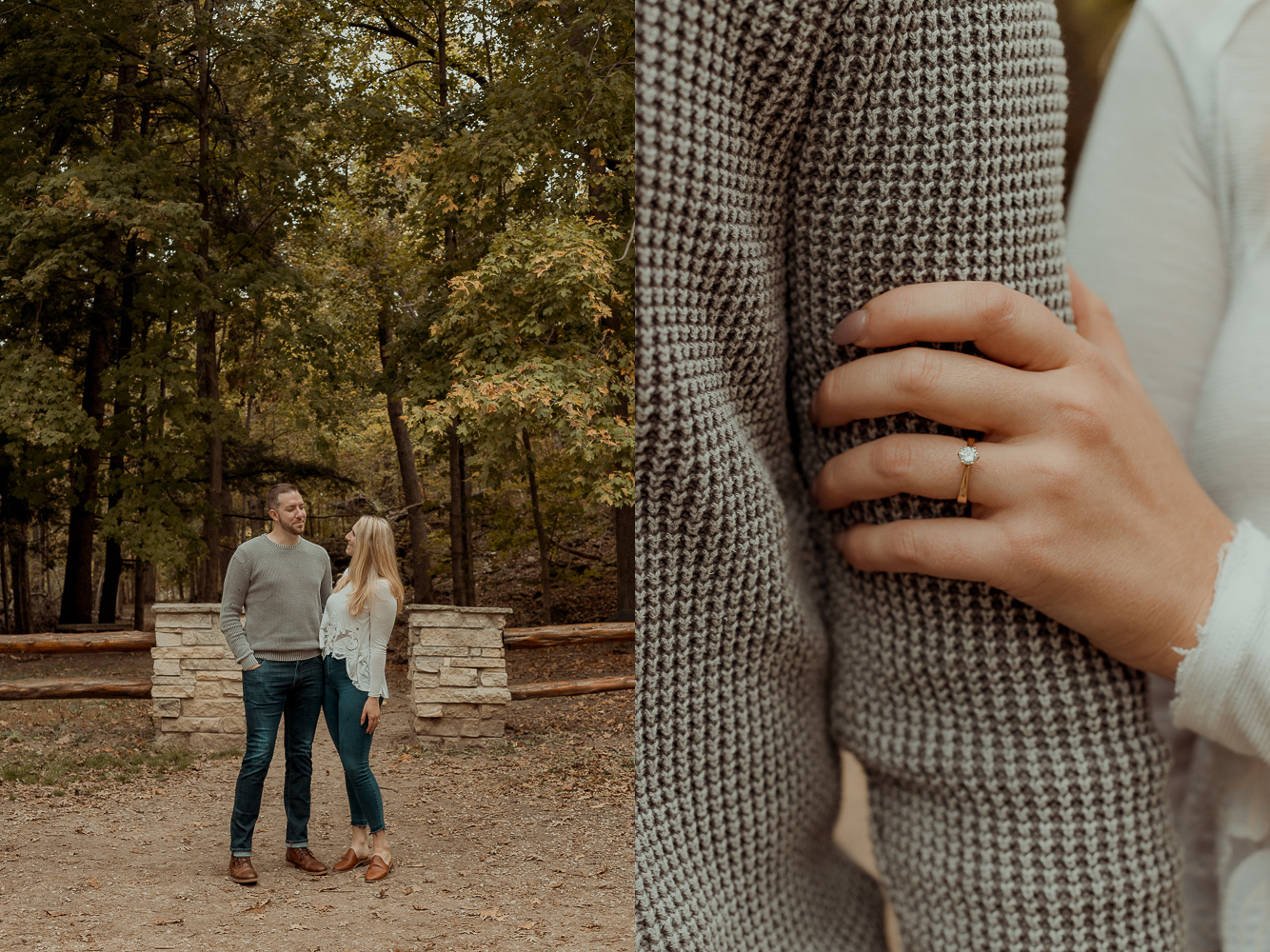 Palisades Kepler State Park Engagment Pictures, Mt Vernon, Iowa