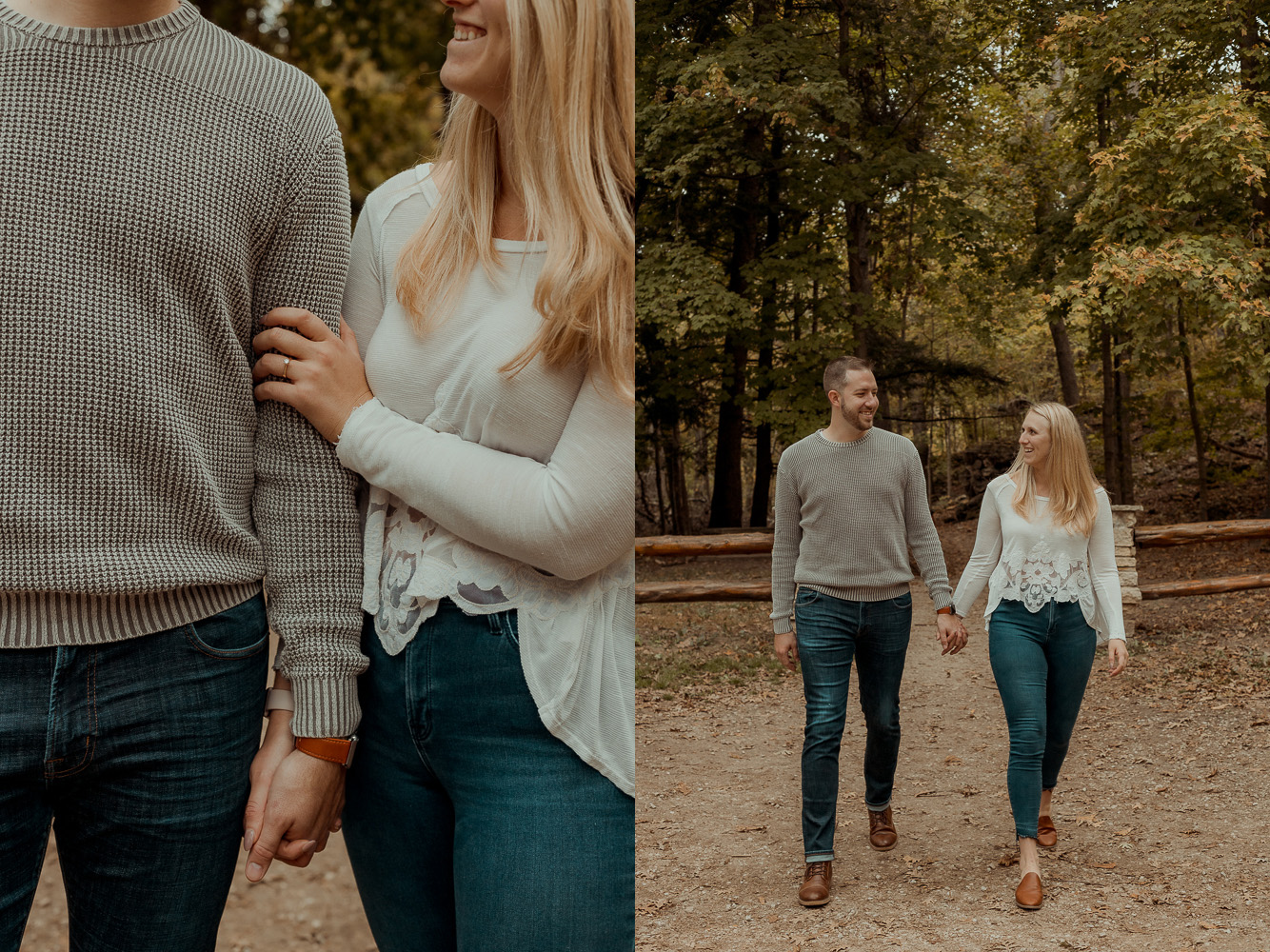 Palisades Kepler State Park Engagment Pictures, Mt Vernon, Iowa