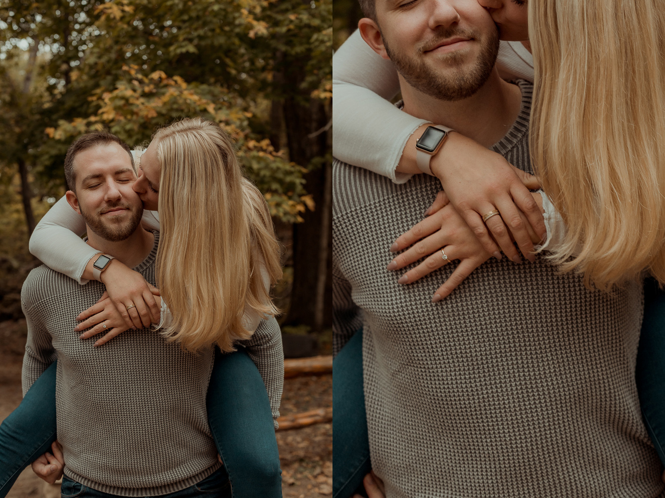 Palisades Kepler State Park Engagment Pictures, Mt Vernon, Iowa