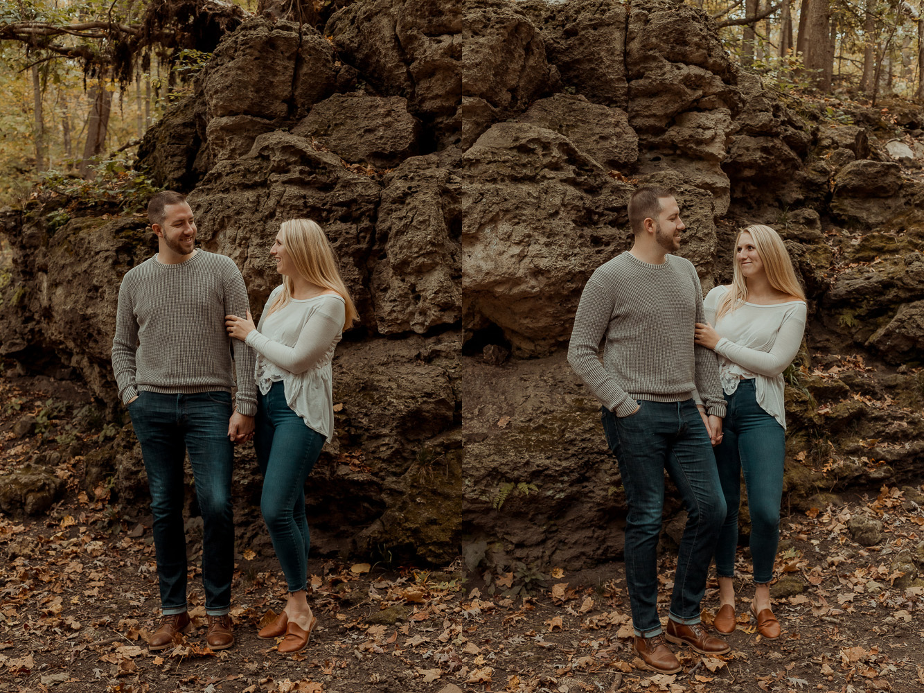 Palisades Kepler State Park Engagment Pictures, Mt Vernon, Iowa