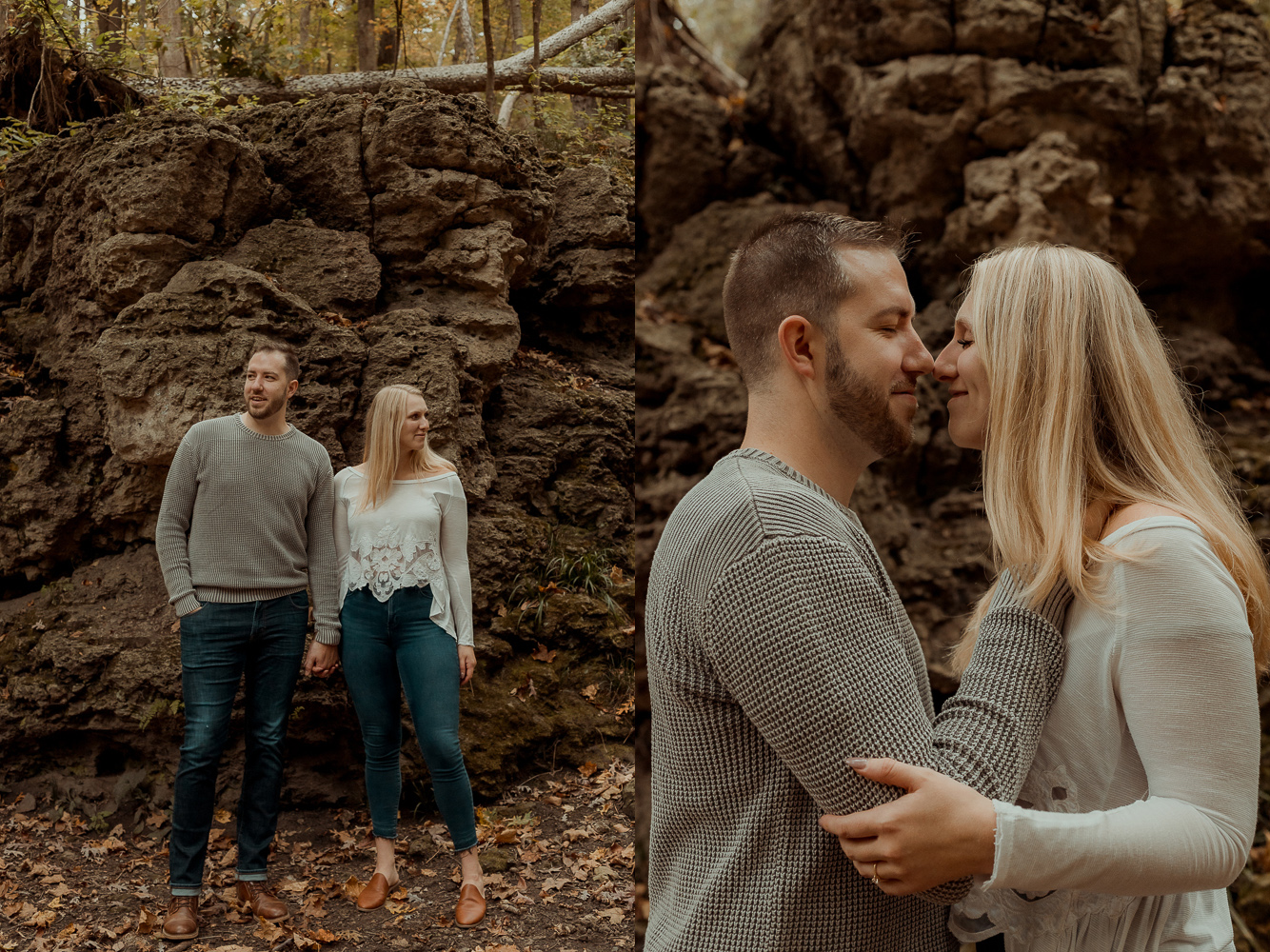 Palisades Kepler State Park Engagment Pictures, Mt Vernon, Iowa