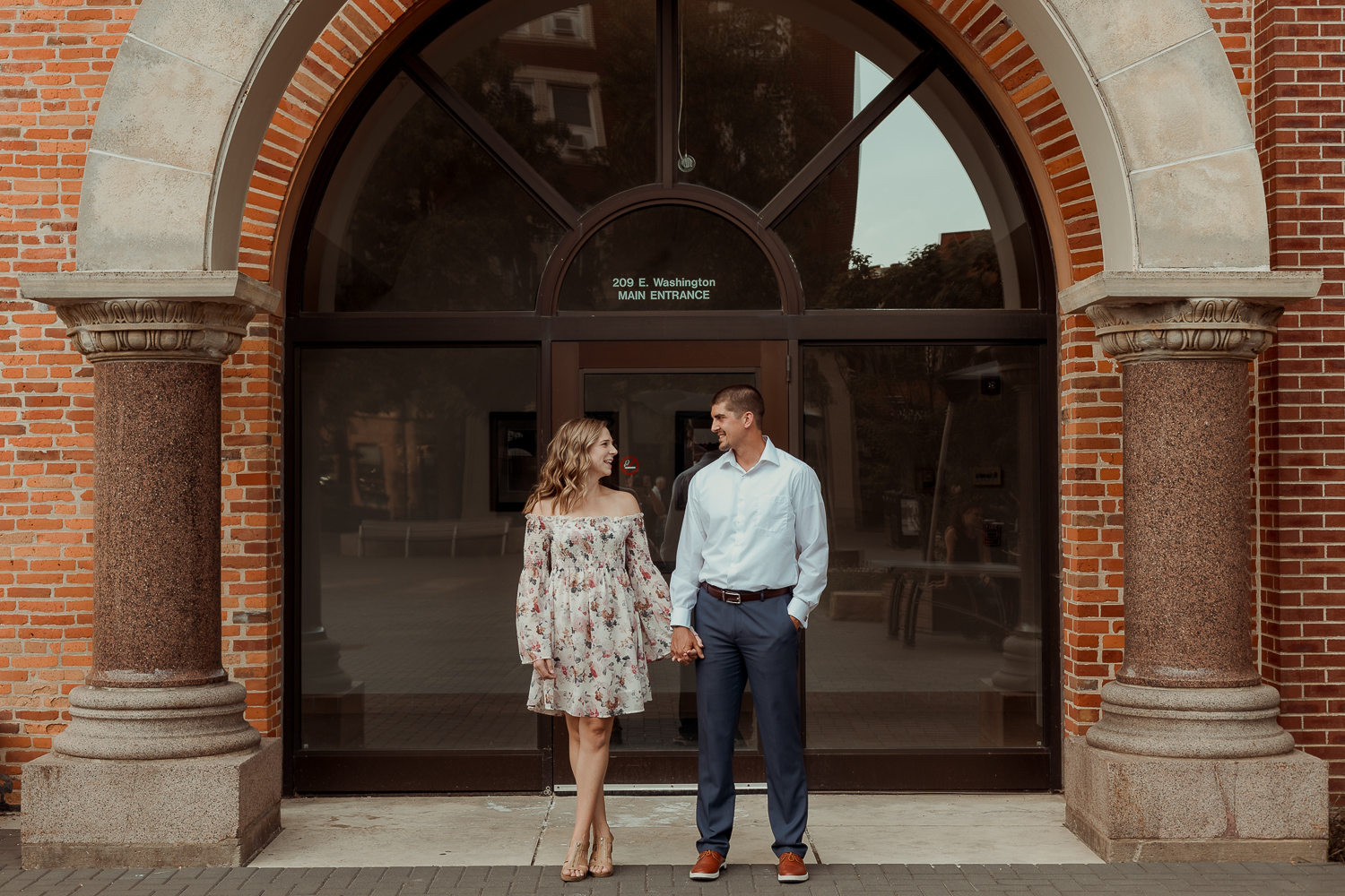 Old Capitol Museum Engagement Pictures, Iowa City, Iowa