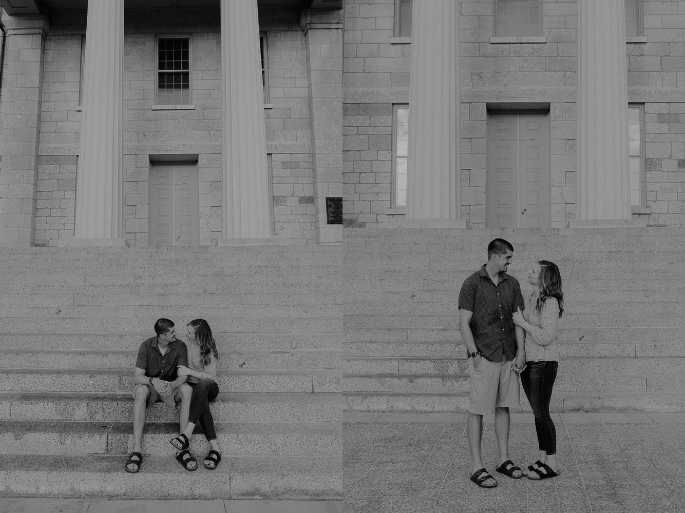 Old Capitol Museum Engagement Pictures, Iowa City, Iowa