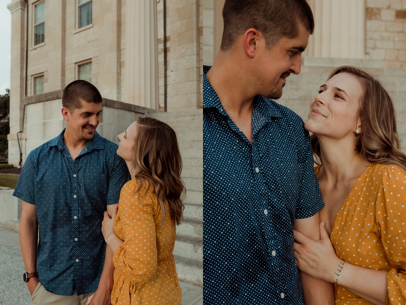 Old Capitol Museum Engagement Pictures, Iowa City, Iowa