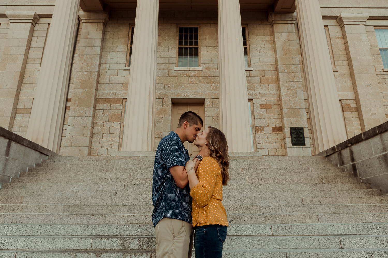 Old Capitol Museum Engagement Pictures, Iowa City, Iowa