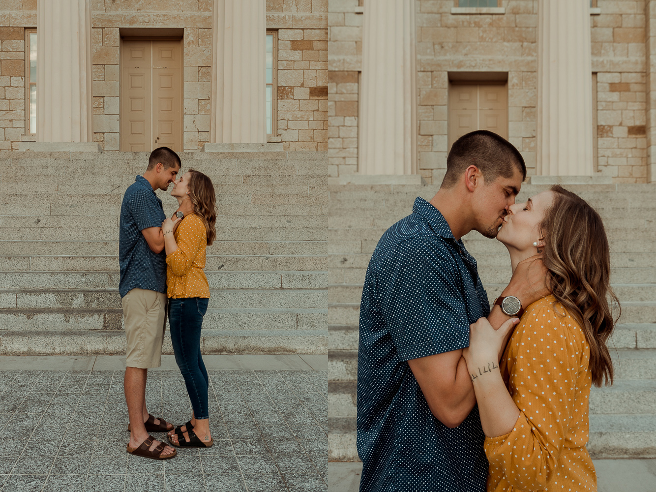 Old Capitol Museum Engagement Pictures, Iowa City, Iowa