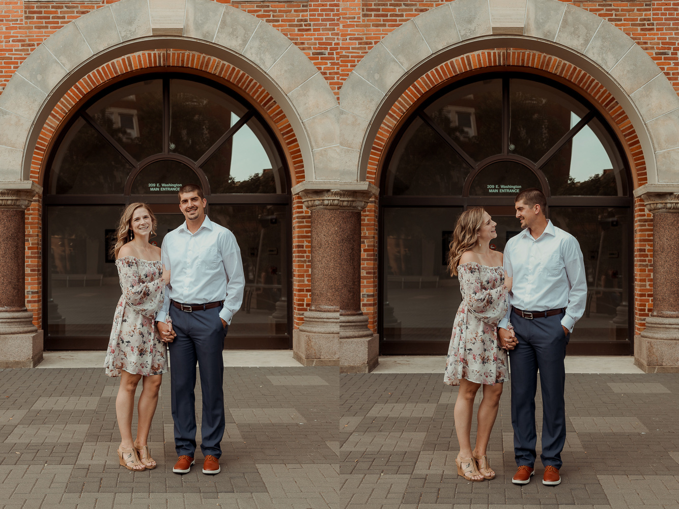 Old Capitol Museum Engagement Pictures, Iowa City, Iowa