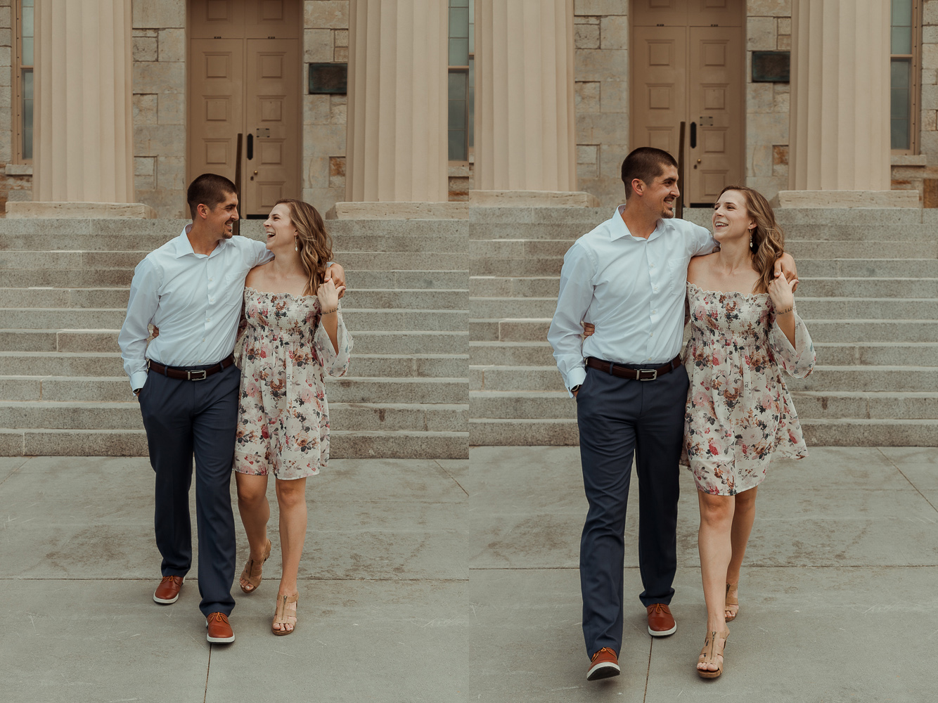 Old Capitol Museum Engagement Pictures, Iowa City, Iowa