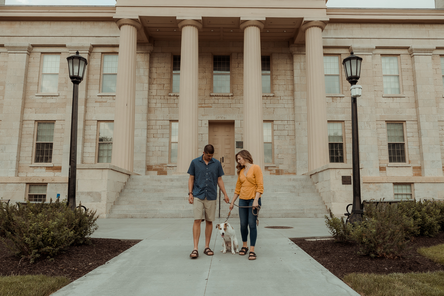 Old Capitol Museum Engagement Pictures, Iowa City, Iowa