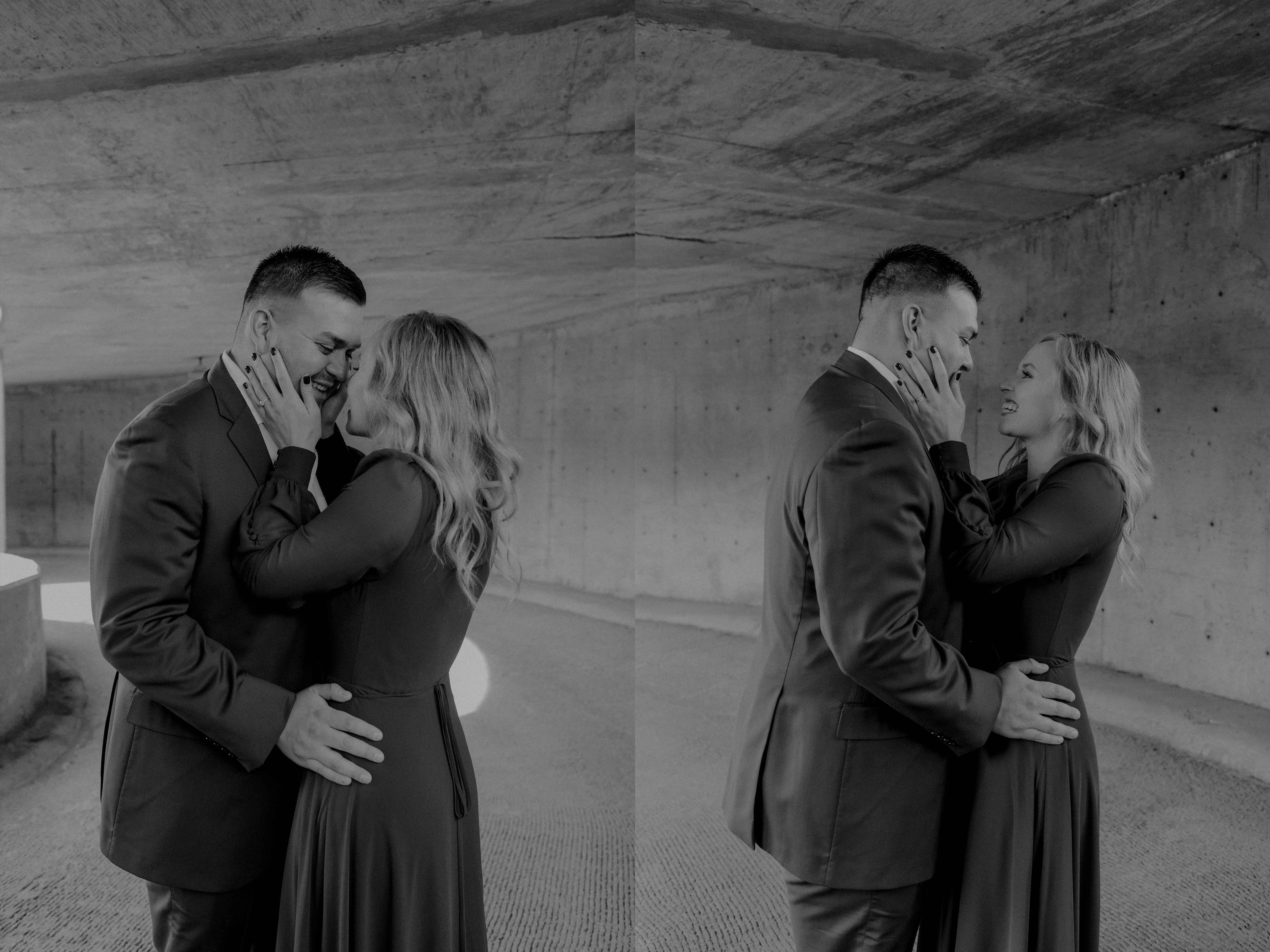 Cedar Rapids Downtown Engagmenet Pictures, Iowa