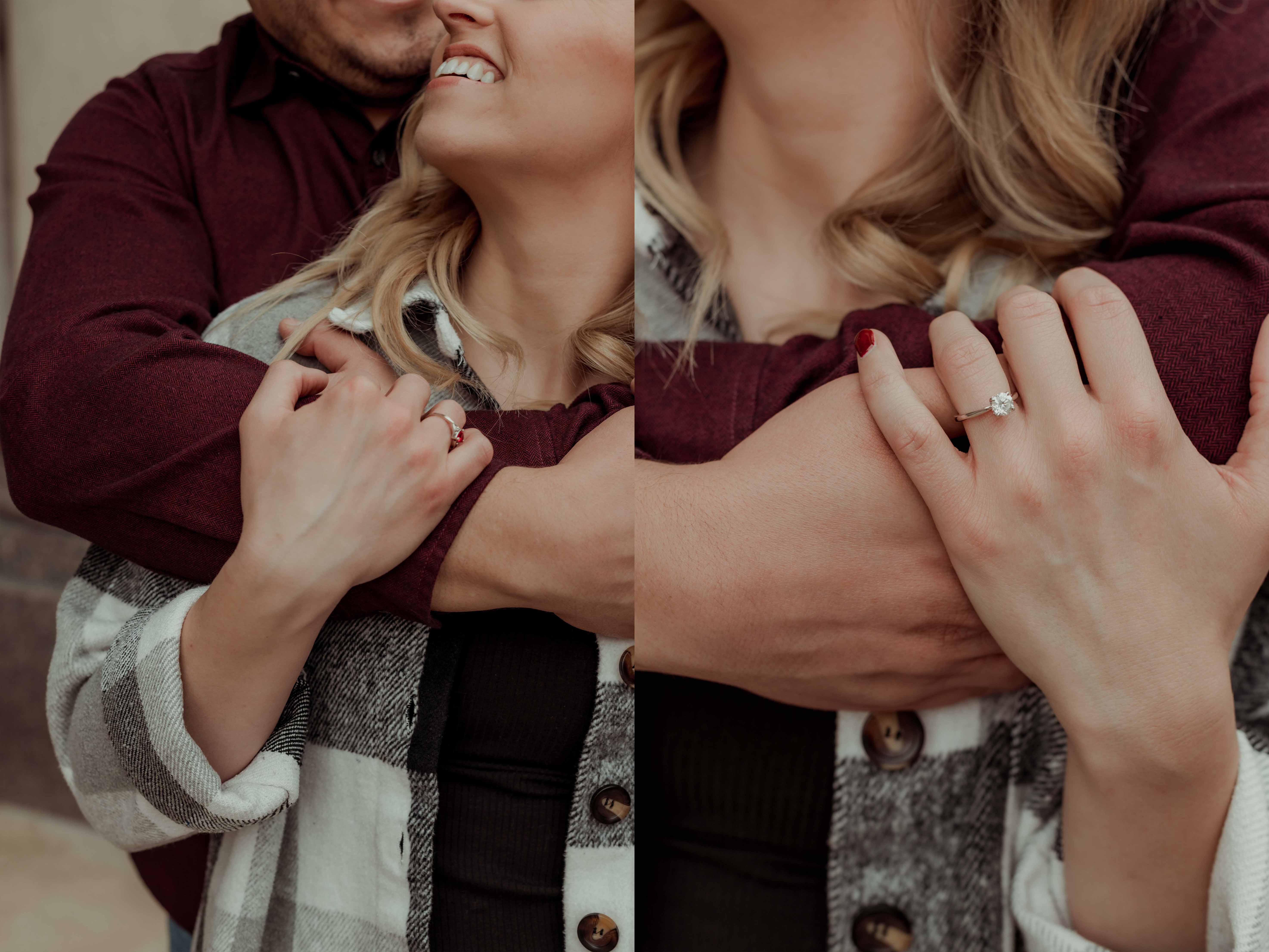 Cedar Rapids Downtown Engagmenet Pictures, Iowa