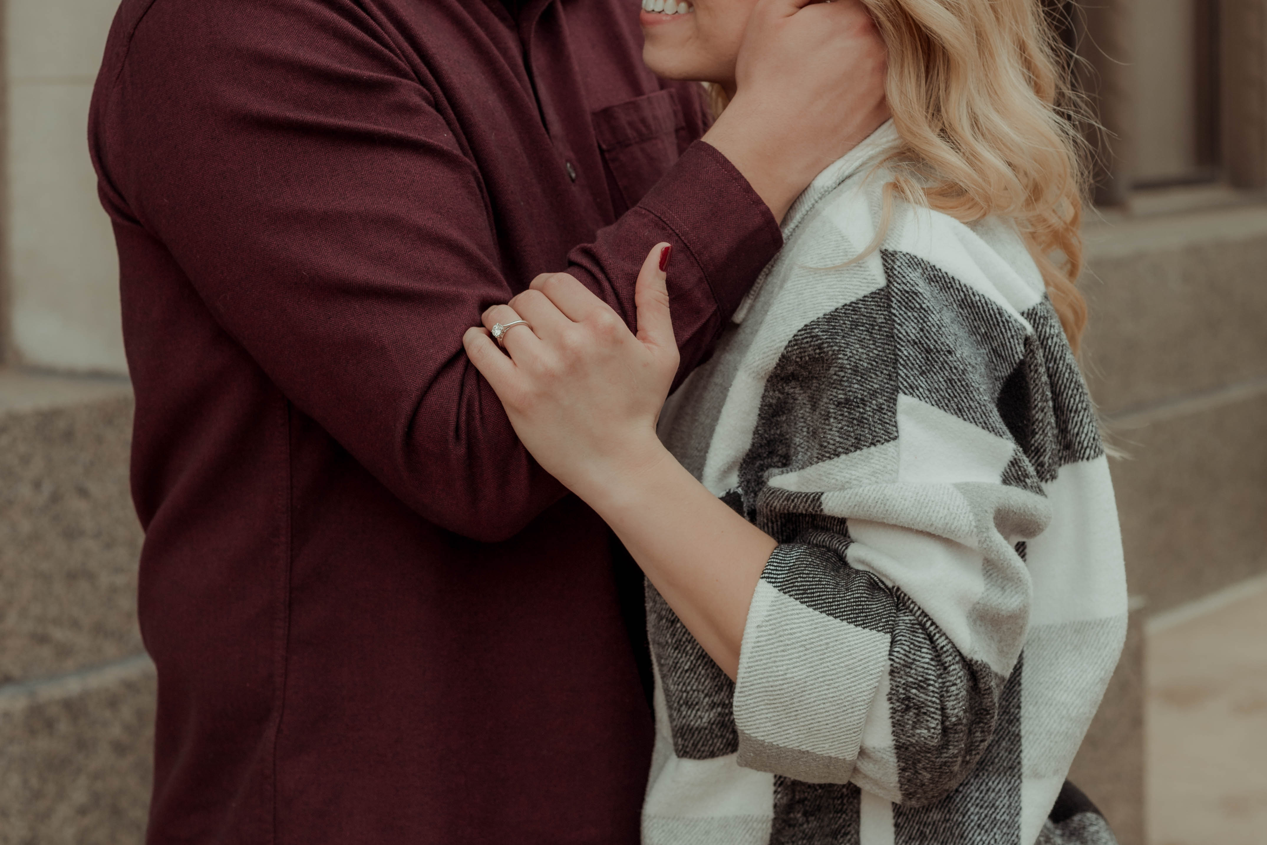 Cedar Rapids Downtown Engagmenet Pictures, Iowa