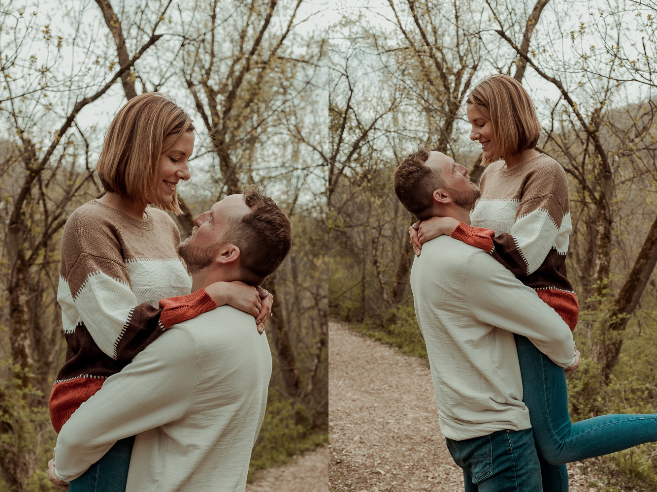 Swiss Valley Nature Preserve Engagement Pictures, Peosta, Iowa
