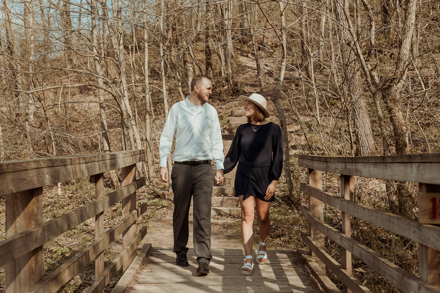 Swiss Valley Nature Preserve Engagement Pictures, Peosta, Iowa