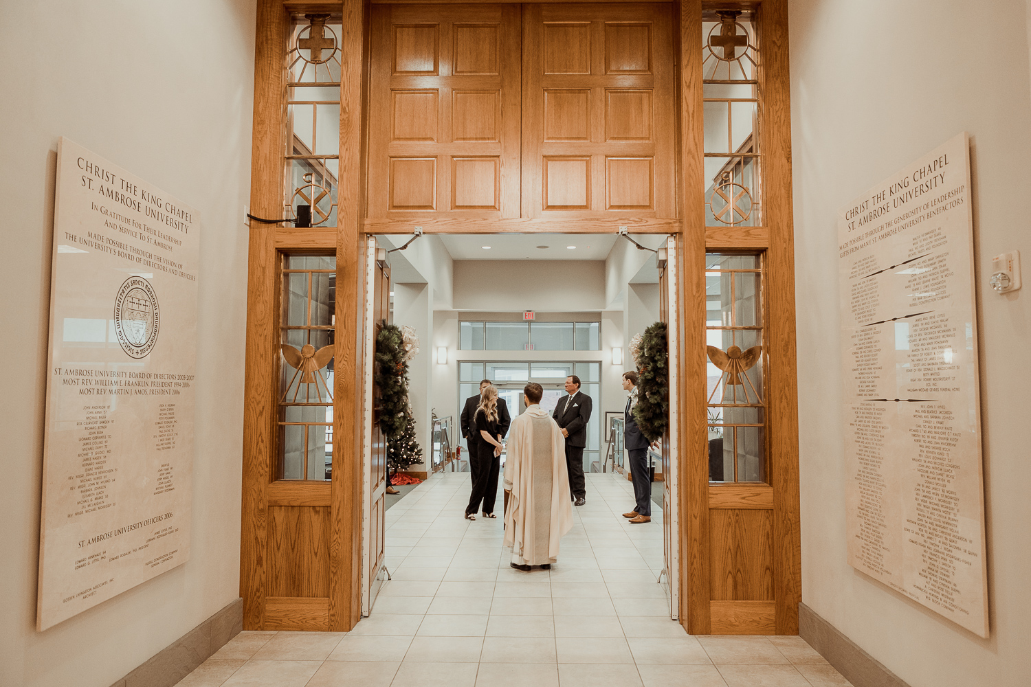 St. Ambrose University Wedding Davenport Iowa