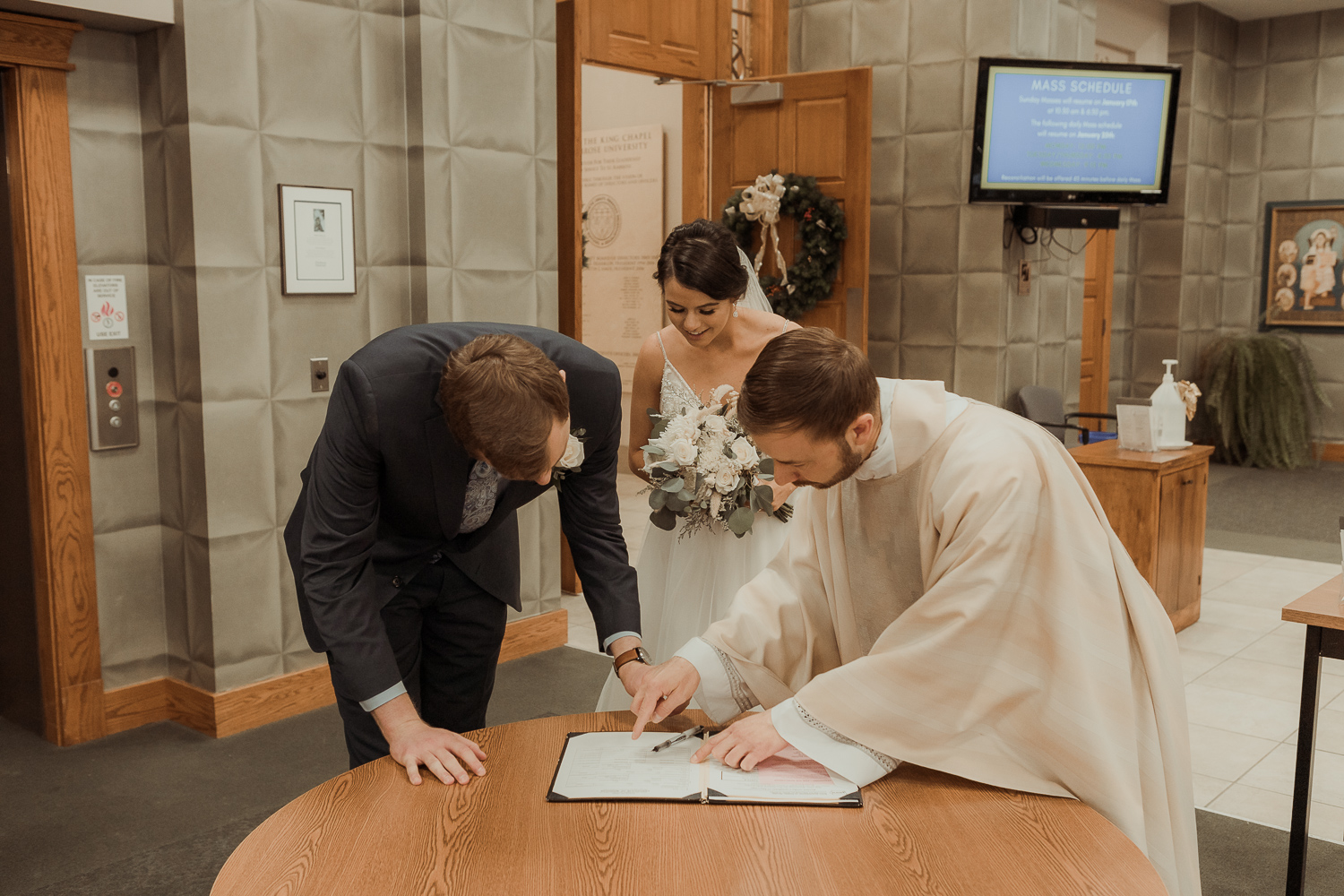 St. Ambrose University Wedding Davenport Iowa