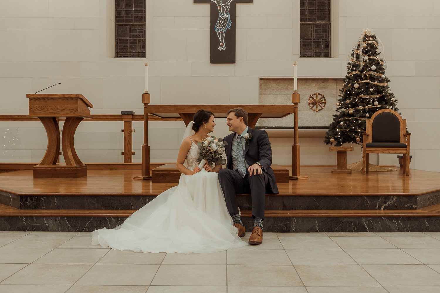 St. Ambrose University Wedding Davenport Iowa