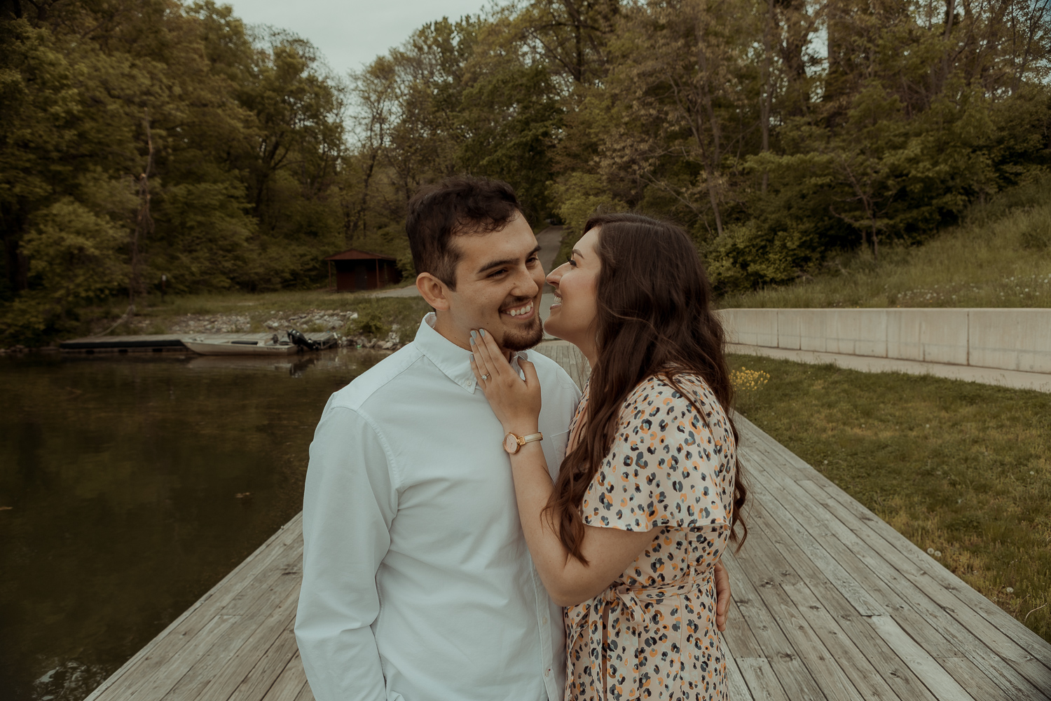 Lake Macbride State Park Engagement Pictures, Solon, Iowa