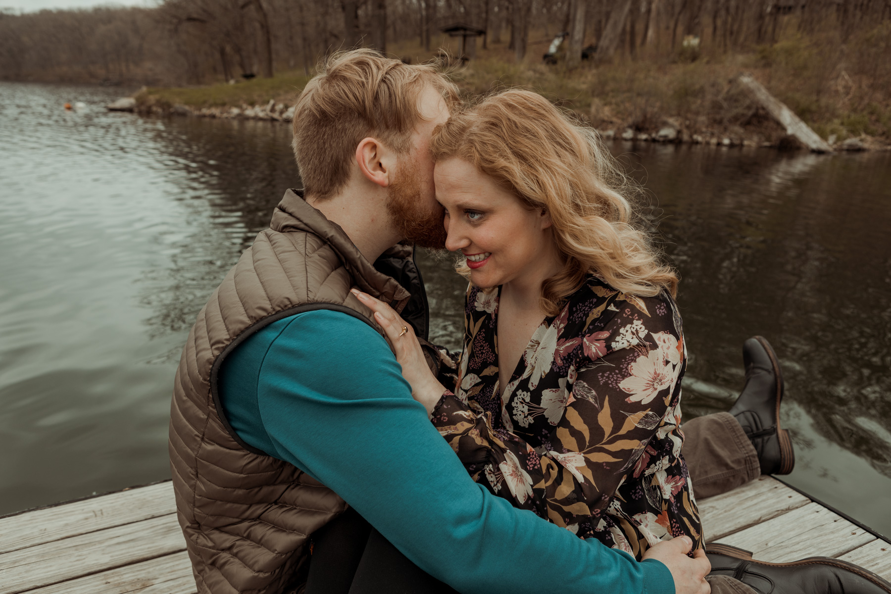 Lake Macbride Engagement Photos